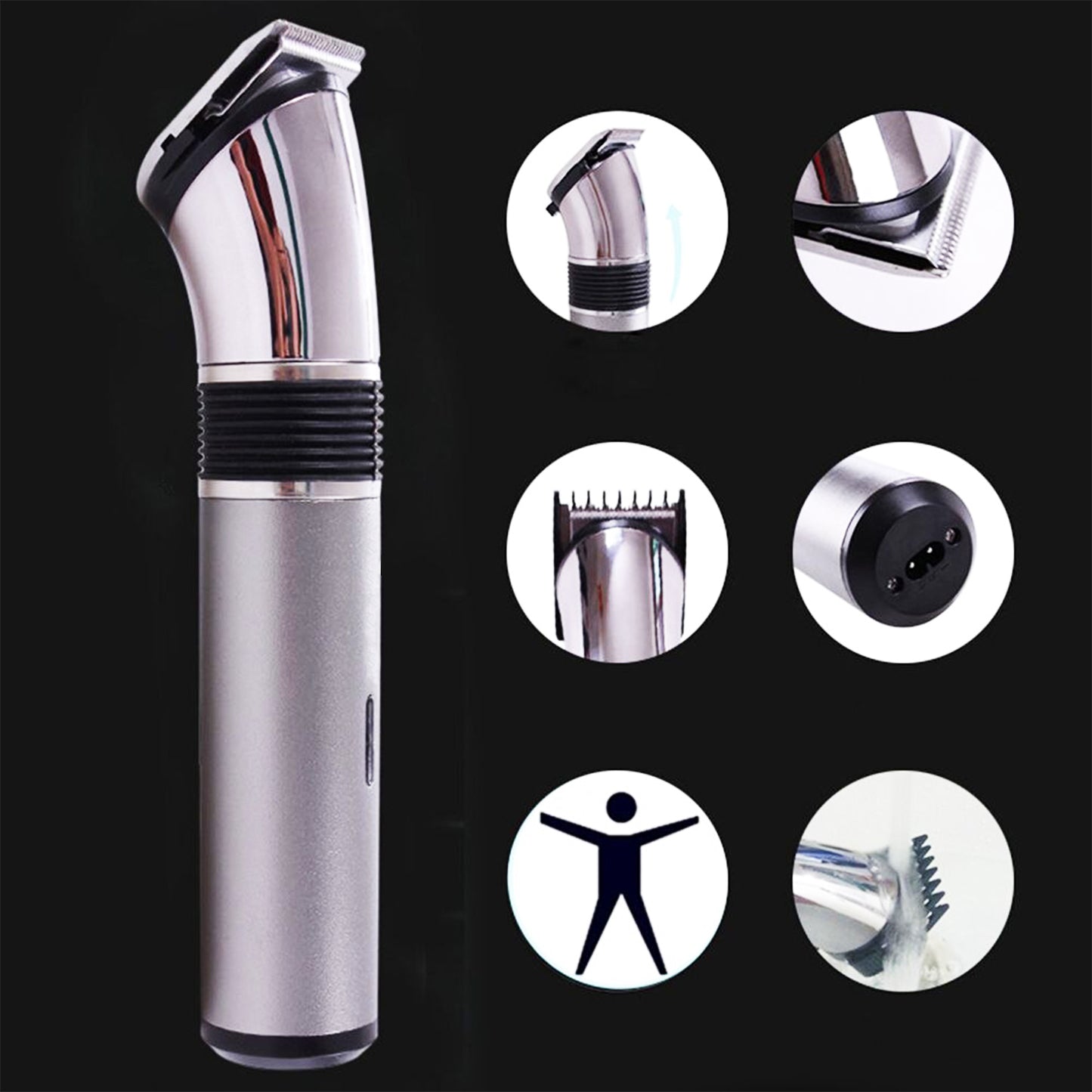 Orbit Rechargeable Hair Trimmer for Men - Cordless Grooming with Adjustable Comb (1 Pc) - Happy Price - Image 5
