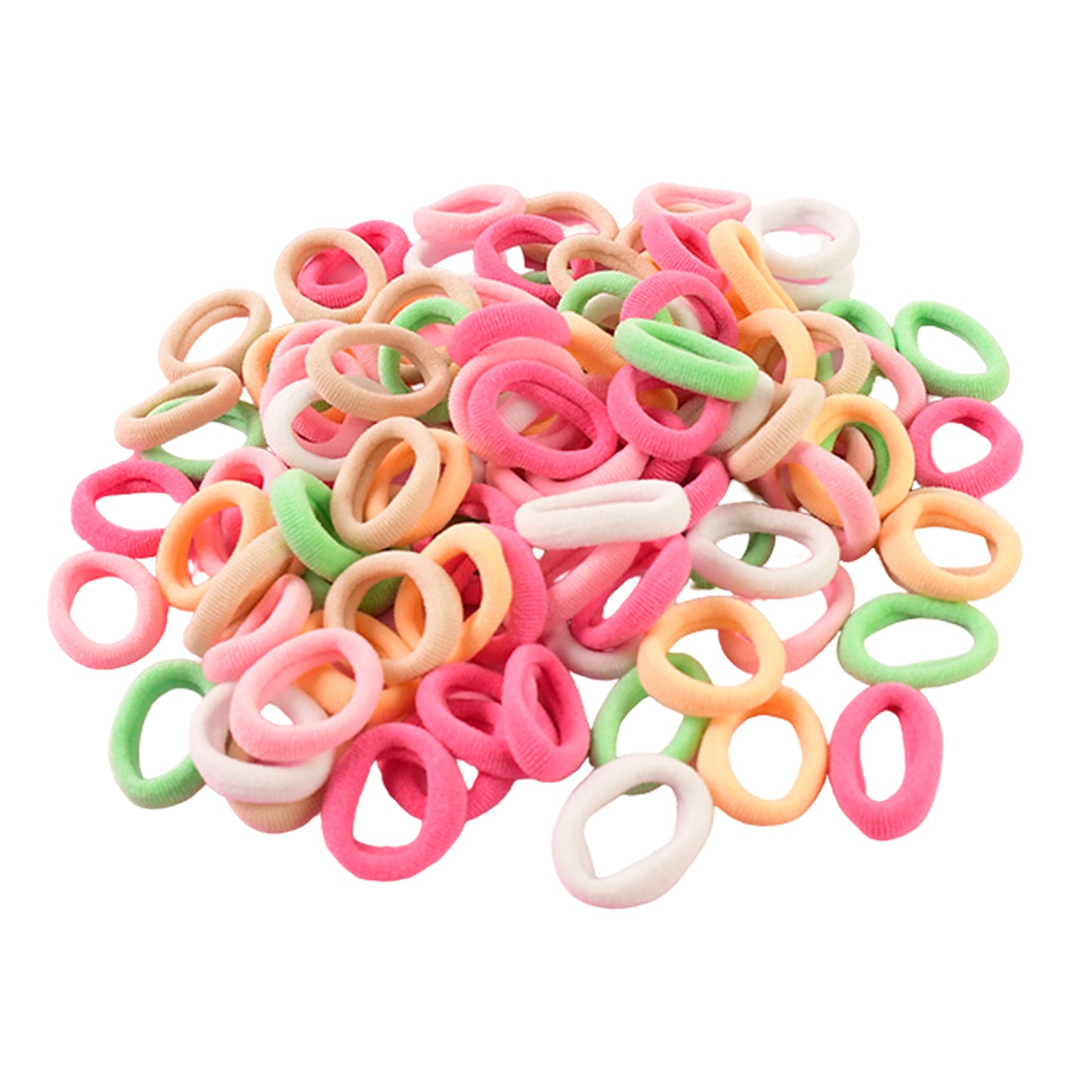 Colorful Soft Elastic Hair Bands Set For Kids Girls (10 Pkt 1 Set) - Happy Price - Image 5