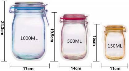 Plastics Transparent Jar Shaped Stand-up Pouch With Zipper - Happy Price - Image 3