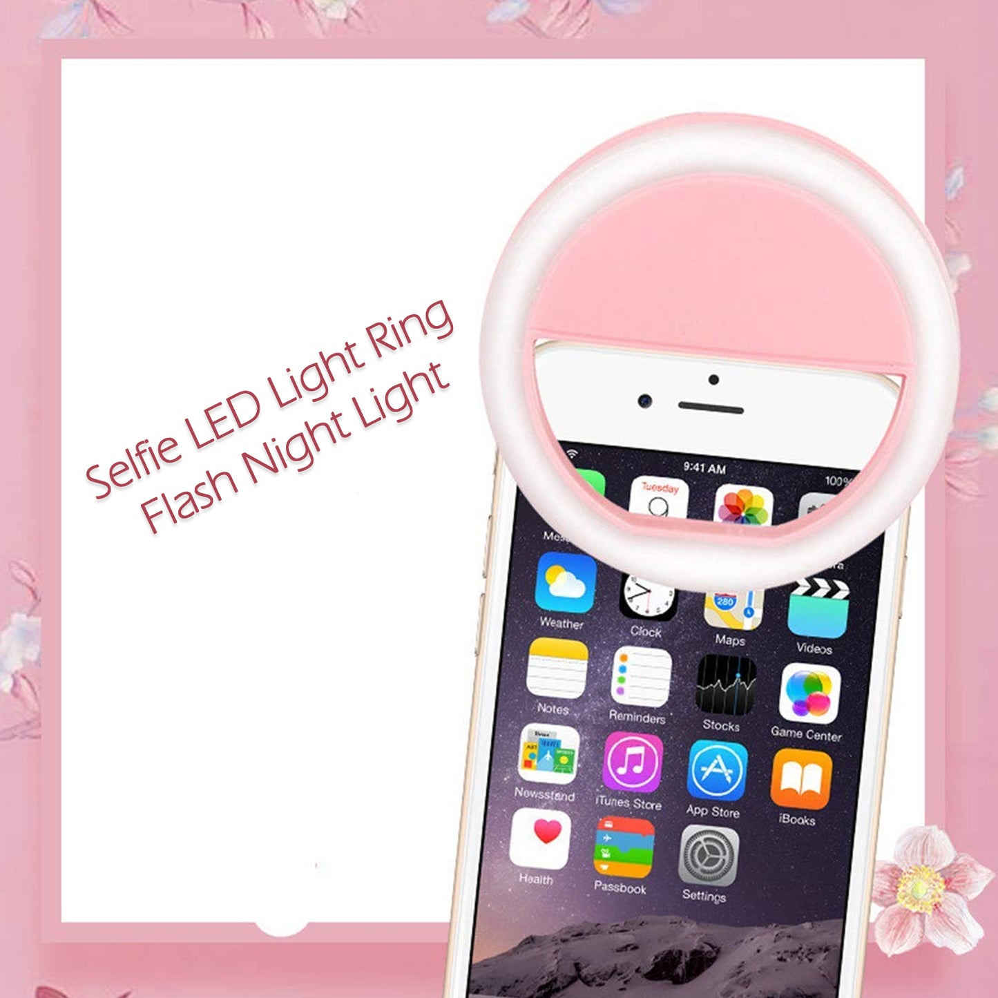 Phone Selfie Light Selfie Ring Light Selfie Light For Smartphone Selfie Light For Phone Battery Operated Selfie Ring Light (Battery Not Included) - Happy Price - Image 5