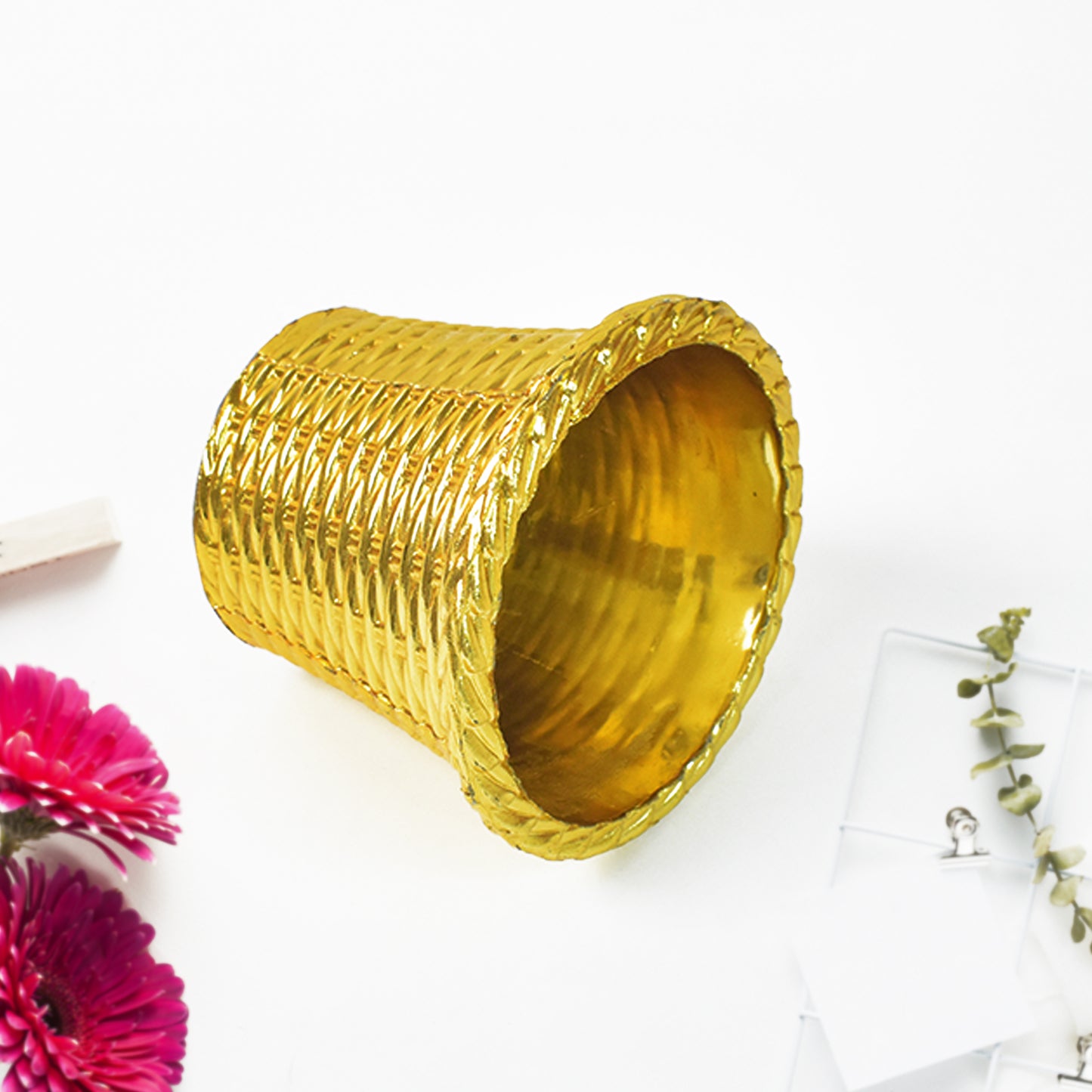 Plastic Flower Valencia (Pot) Home And Outdoor (1 Pc) - Happy Price - Image 3