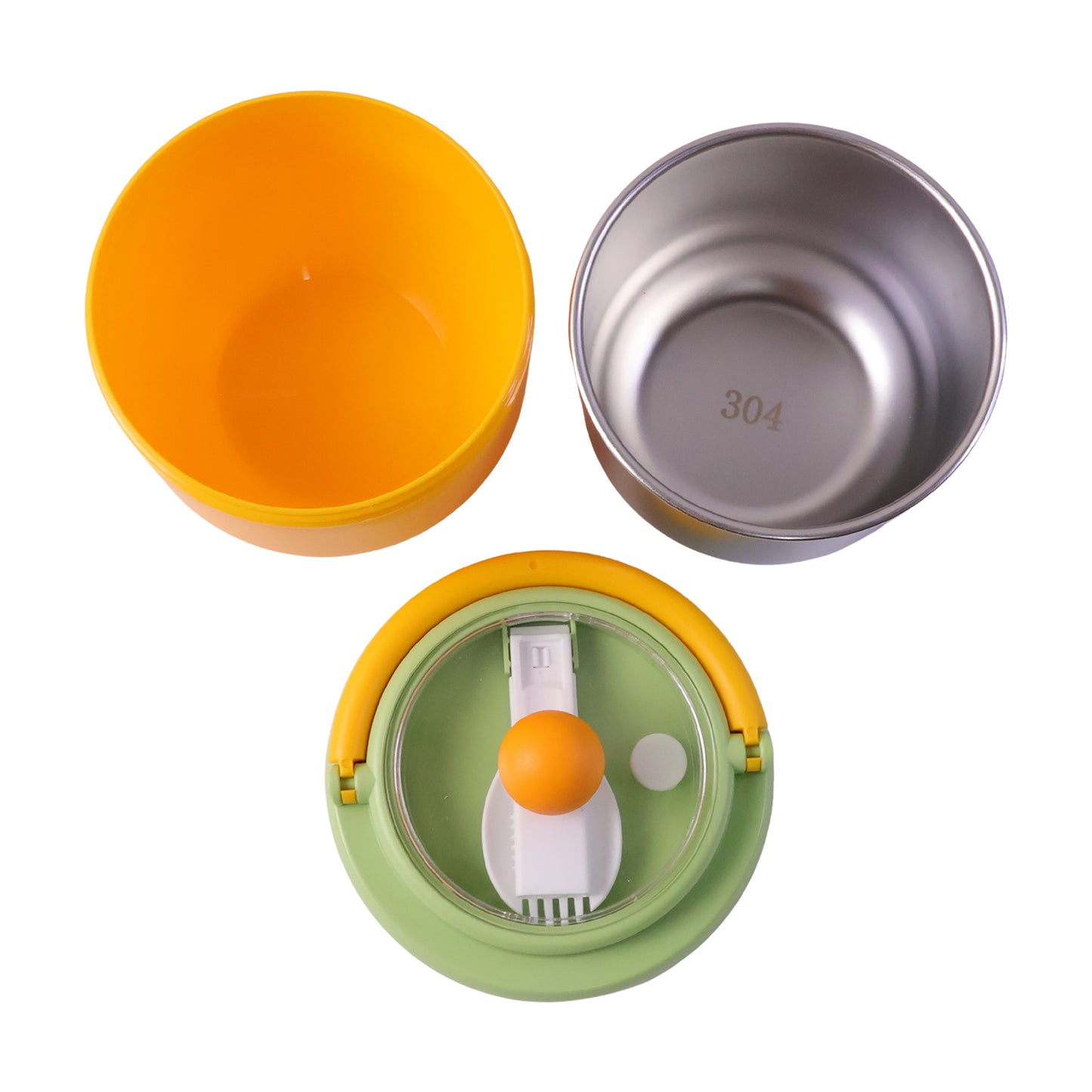 Cute Stainless Steel Lunch Box - 600 ML with Spoon - Great Price - Image 4