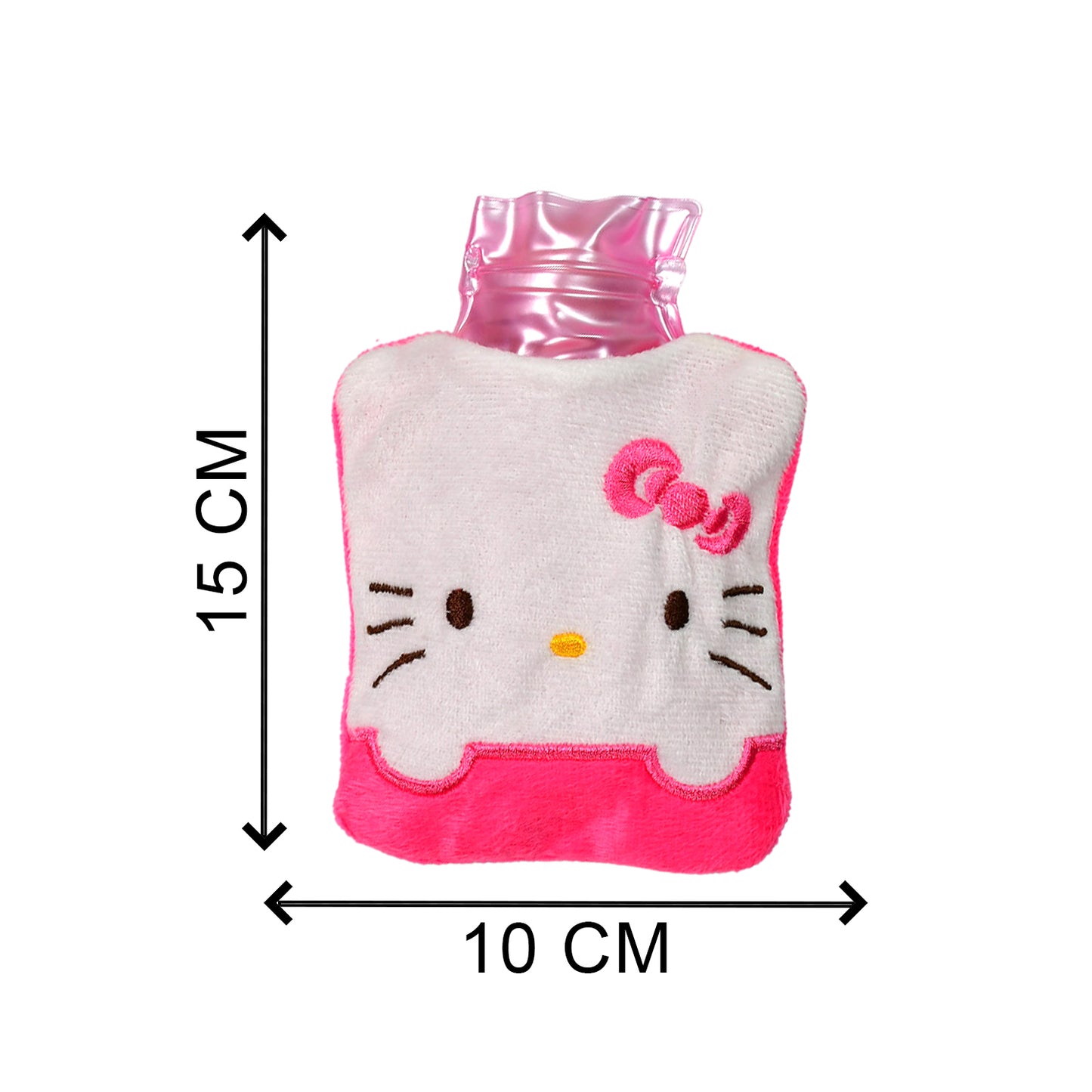 Pink Hello Kitty Small Hot Water Bag with Cover for Targeted Pain Relief - Happy Price - Image 4