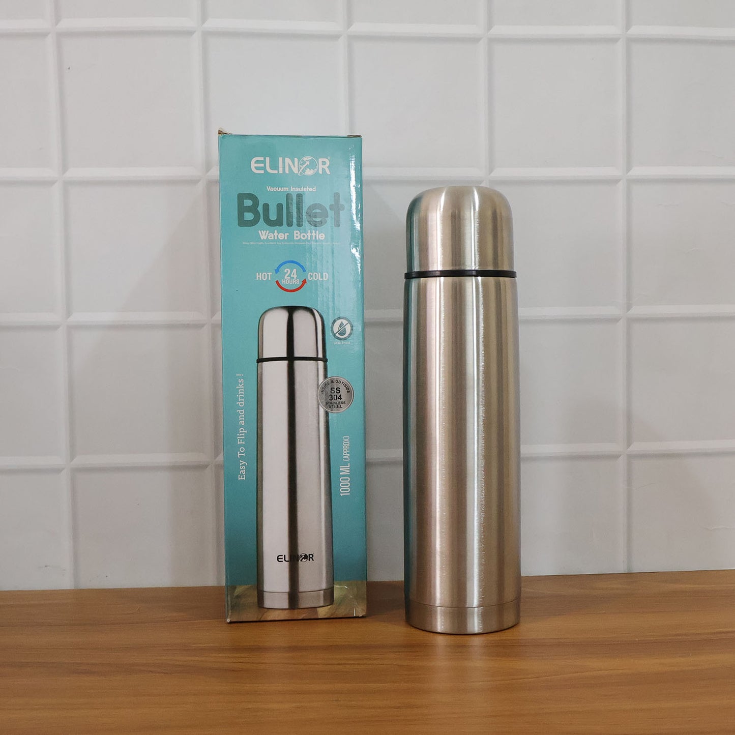 1000 ML Stainless Steel Vacuum Flask with Push Button Lid - Great Price - Image 7