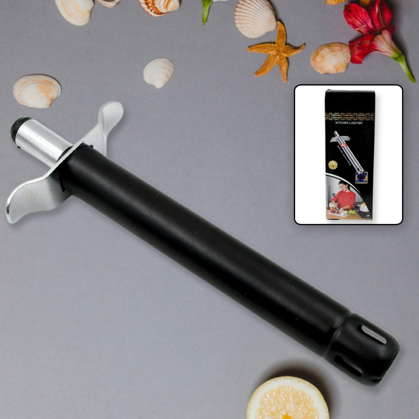 Stainless Steel Gas Lighter For Kitchen Gas Stove Long Lasting Unbreakable Lighters For Gas Stoves Restaurants Kitchen (1 Pc) - Happy Price - Image 1