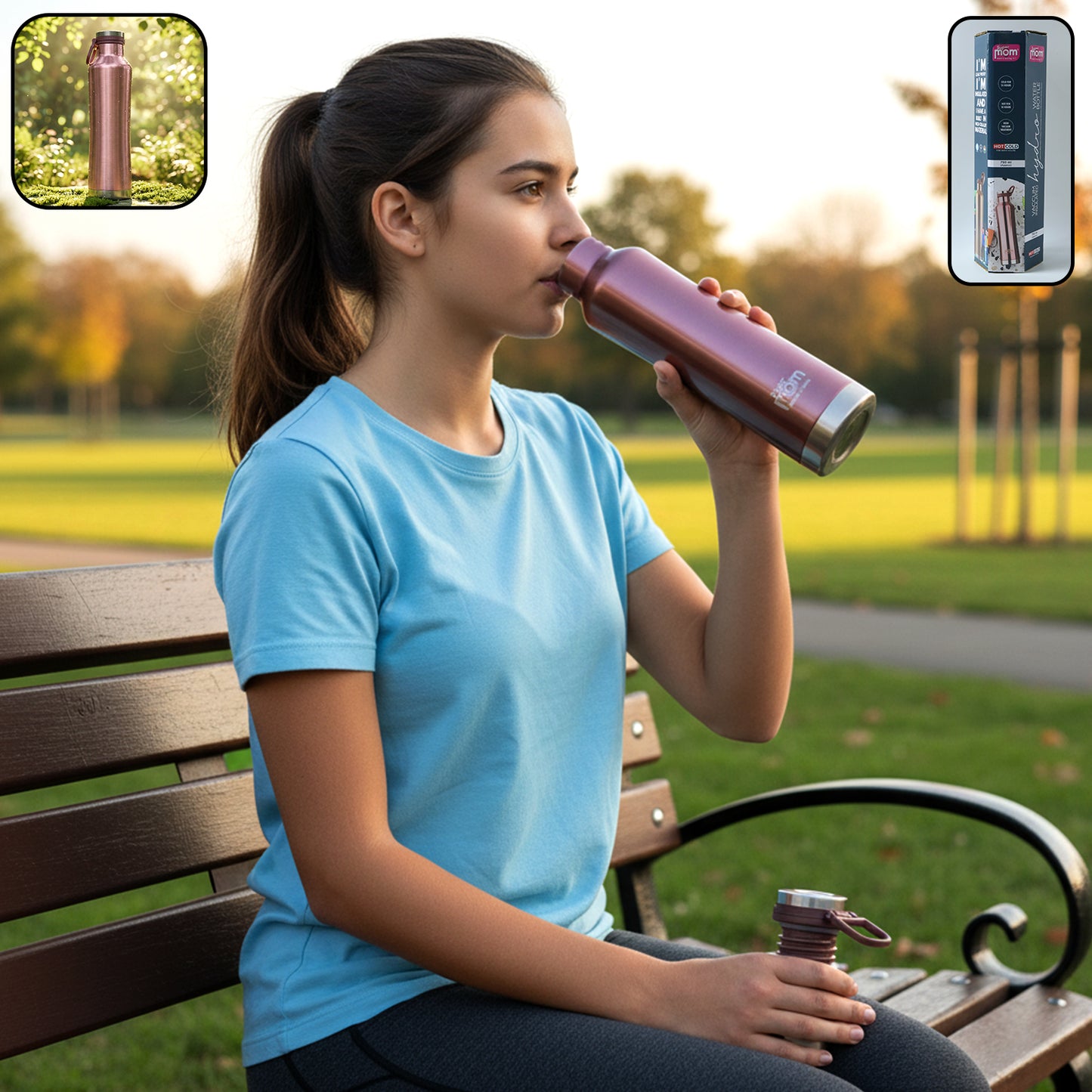 Supermom Hydro Insulated Water Bottle 750 ML Stainless Steel, Hot & Cold - Great Price - Image 2