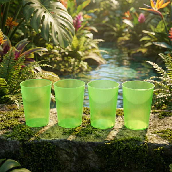 Transparent Plastic Tumblers - 3 Pc Set, Lightweight & Reusable Drinking Glasses - Happy Price - Image 6