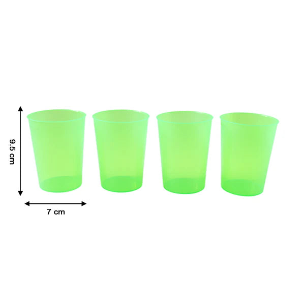 Transparent Plastic Tumblers - 3 Pc Set, Lightweight & Reusable Drinking Glasses - Happy Price - Image 2