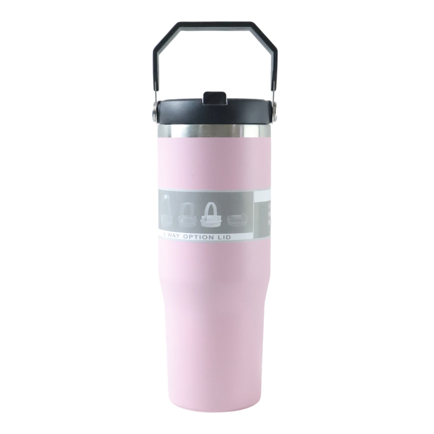900 ML Stainless Steel Insulated Travel Tumbler with Handle - Hot/Cold Drinks - Great Price - Image 4