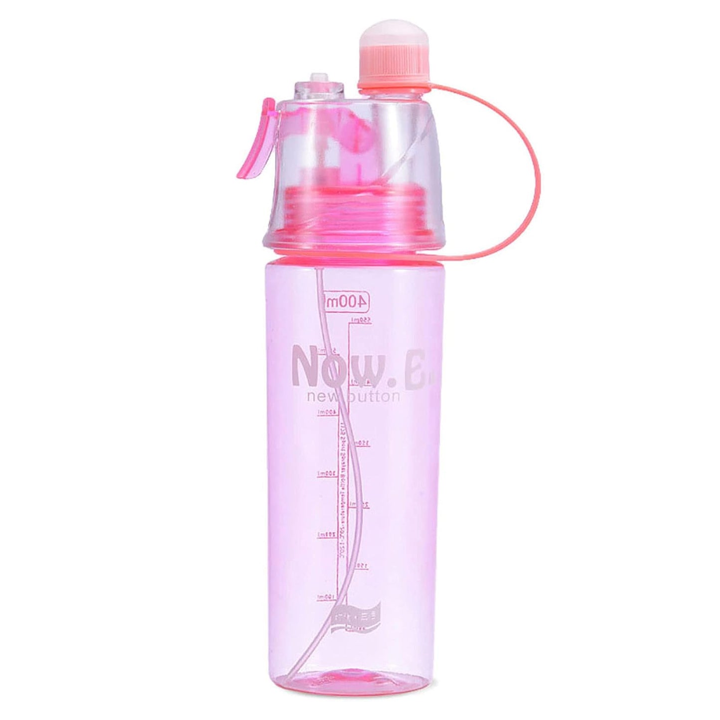 Plastic 2 In 1 Mist Spray Water Bottle (Multicolor 400 Ml 1 Pc) - Happy Price - Image 4