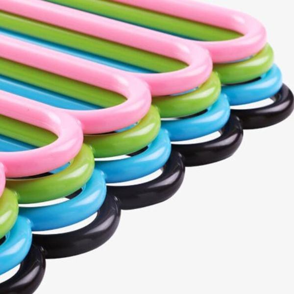 5 In 1 Multipurpose Plastic Hanger Assorted (5-layer) - Happy Price - Image 4
