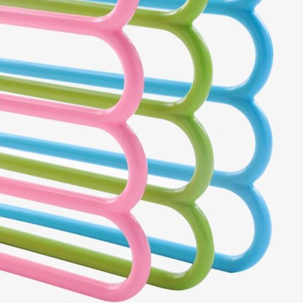 5 In 1 Multipurpose Plastic Hanger Assorted (5-layer) - Happy Price - Image 5