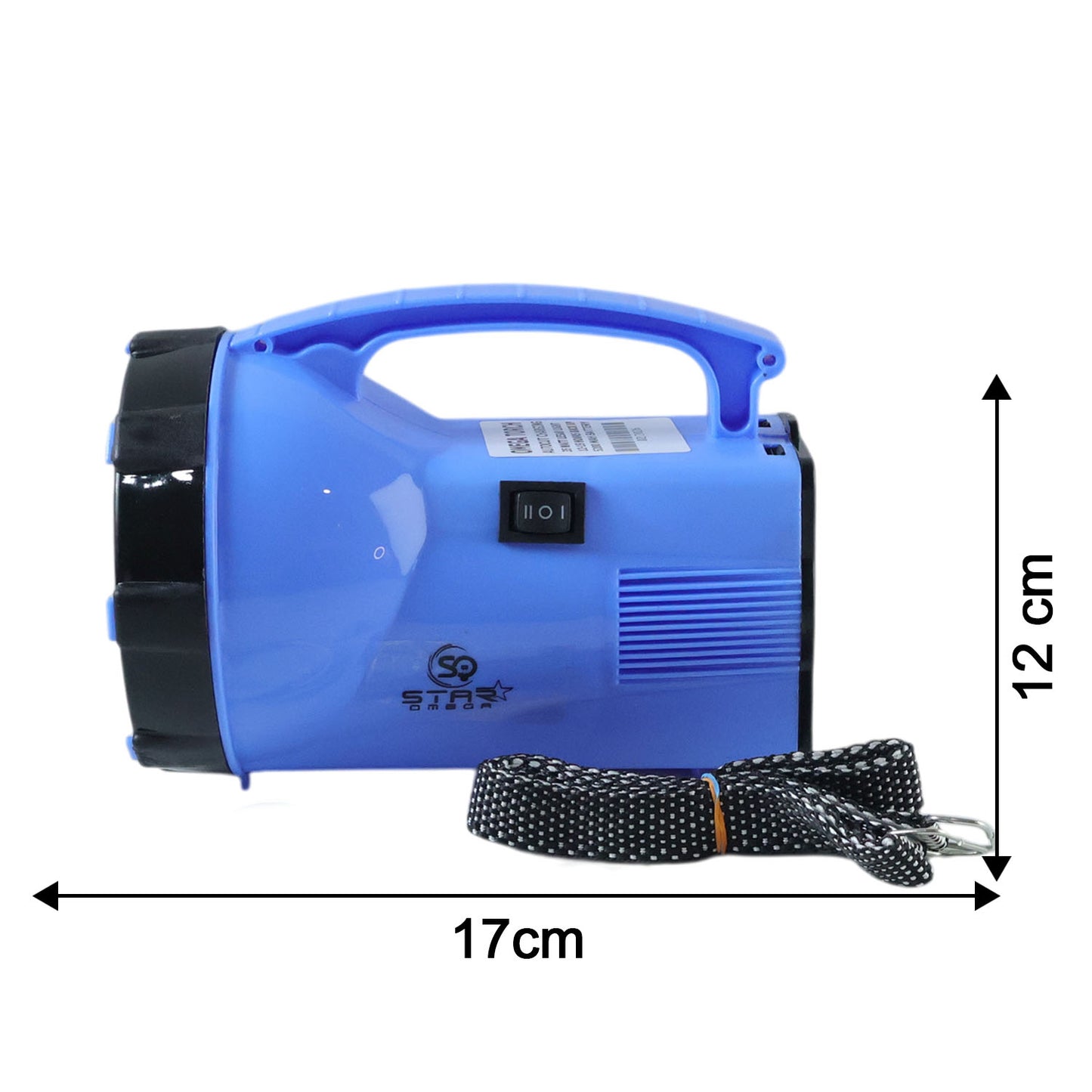 35W Rechargeable LED Torch Light with High Power Beam - Portable Handheld Searchlight (1 Pc) - Great Price - Image 4