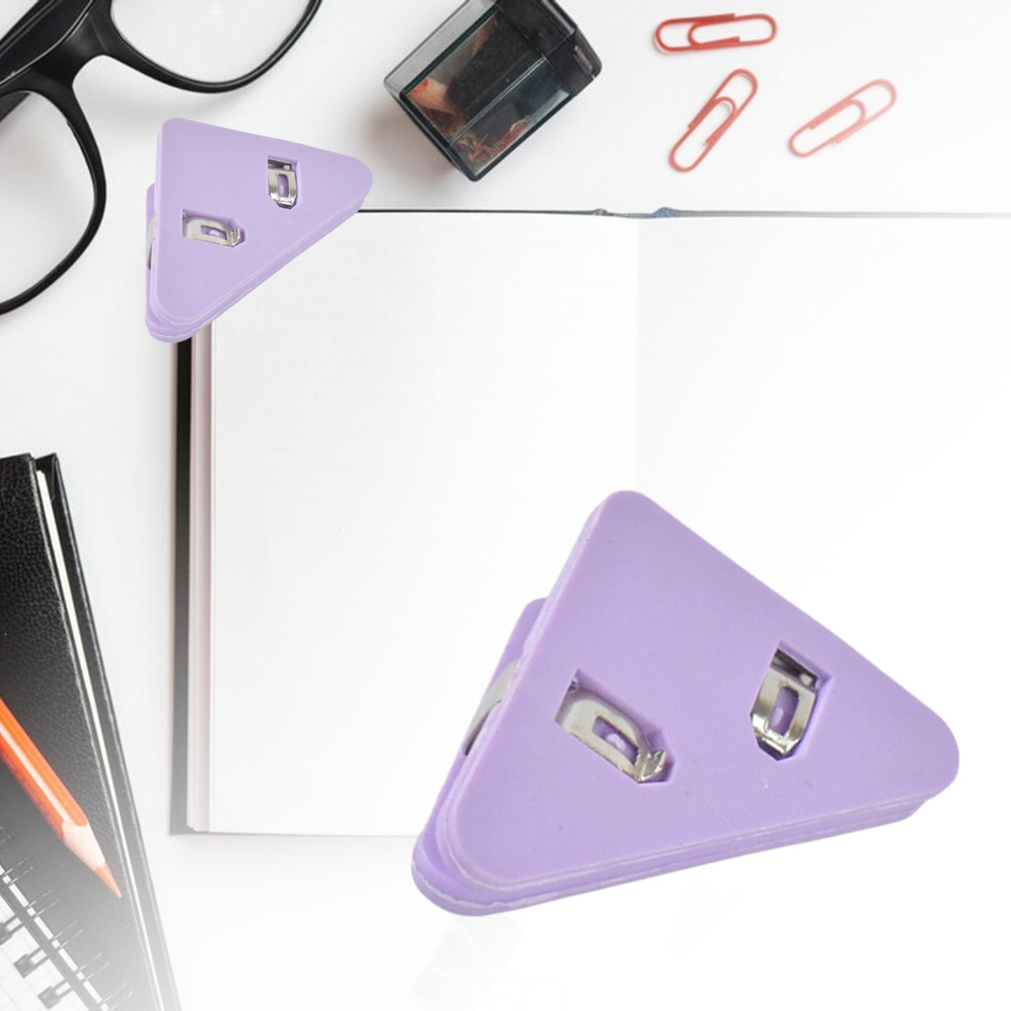Triangle Paper Clips Small Corner Clips For Paper Document Clip (1 Pc) - Happy Price - Image 3