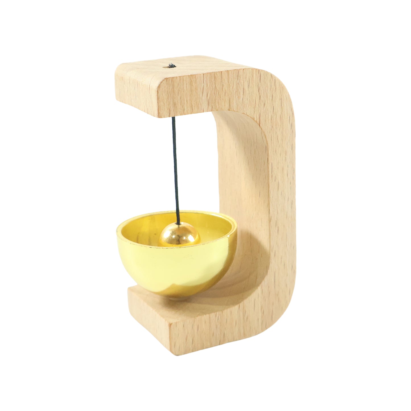 Zen Meditation Bell with Wooden Stand (1 Pc) - Calming Sound for Mindfulness - Great Price - Image 4