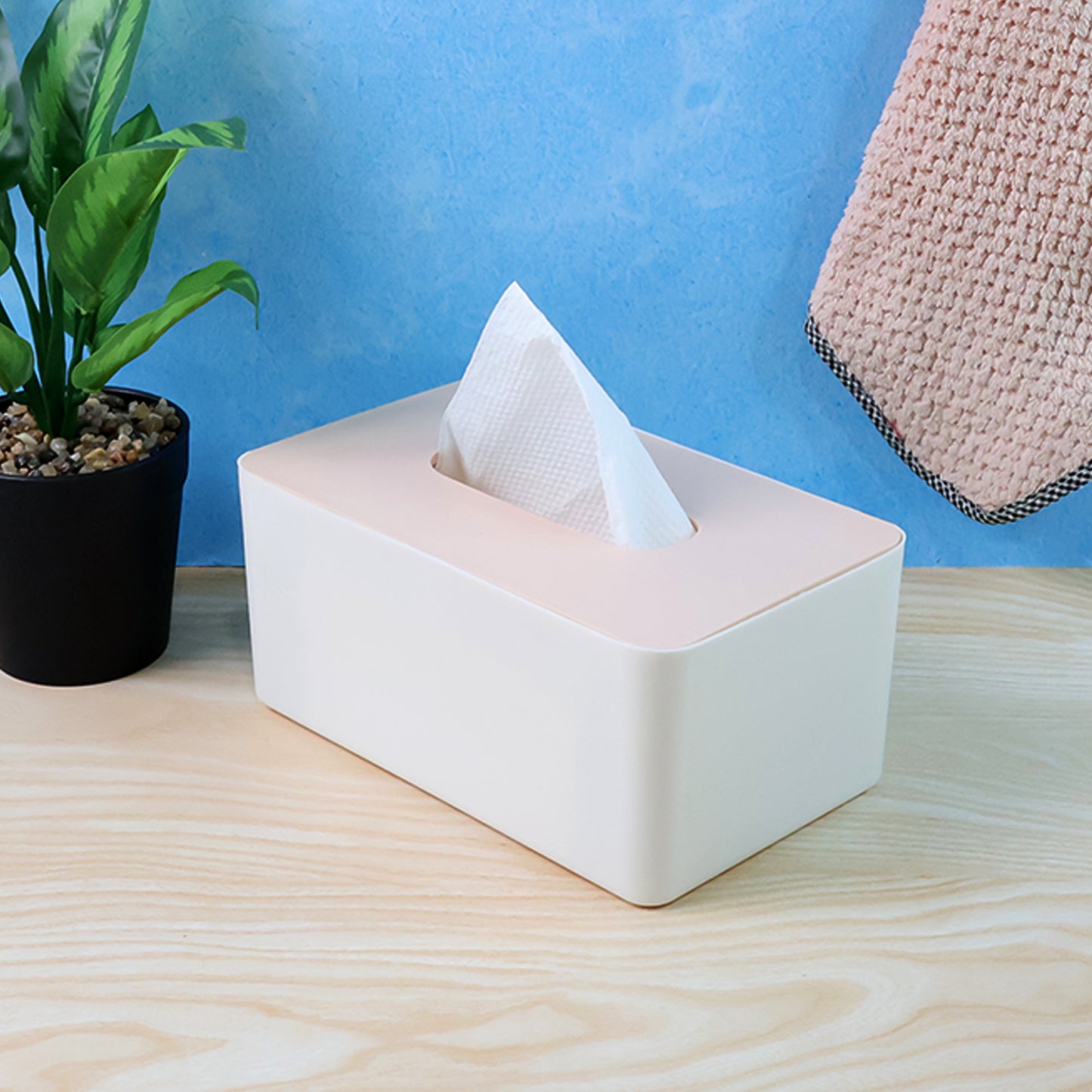 Modern Rectangular Tissue Box Holder - 1 Pc - Happy Price - Image 3
