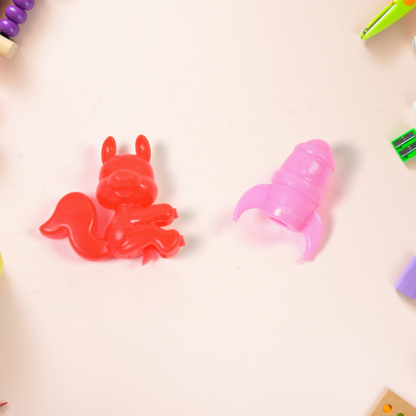 Mix Character Monkey Fish Cat Pencil Top Promotional Toys (1 Pc Mix Colour Design) - Happy Price - Image 3