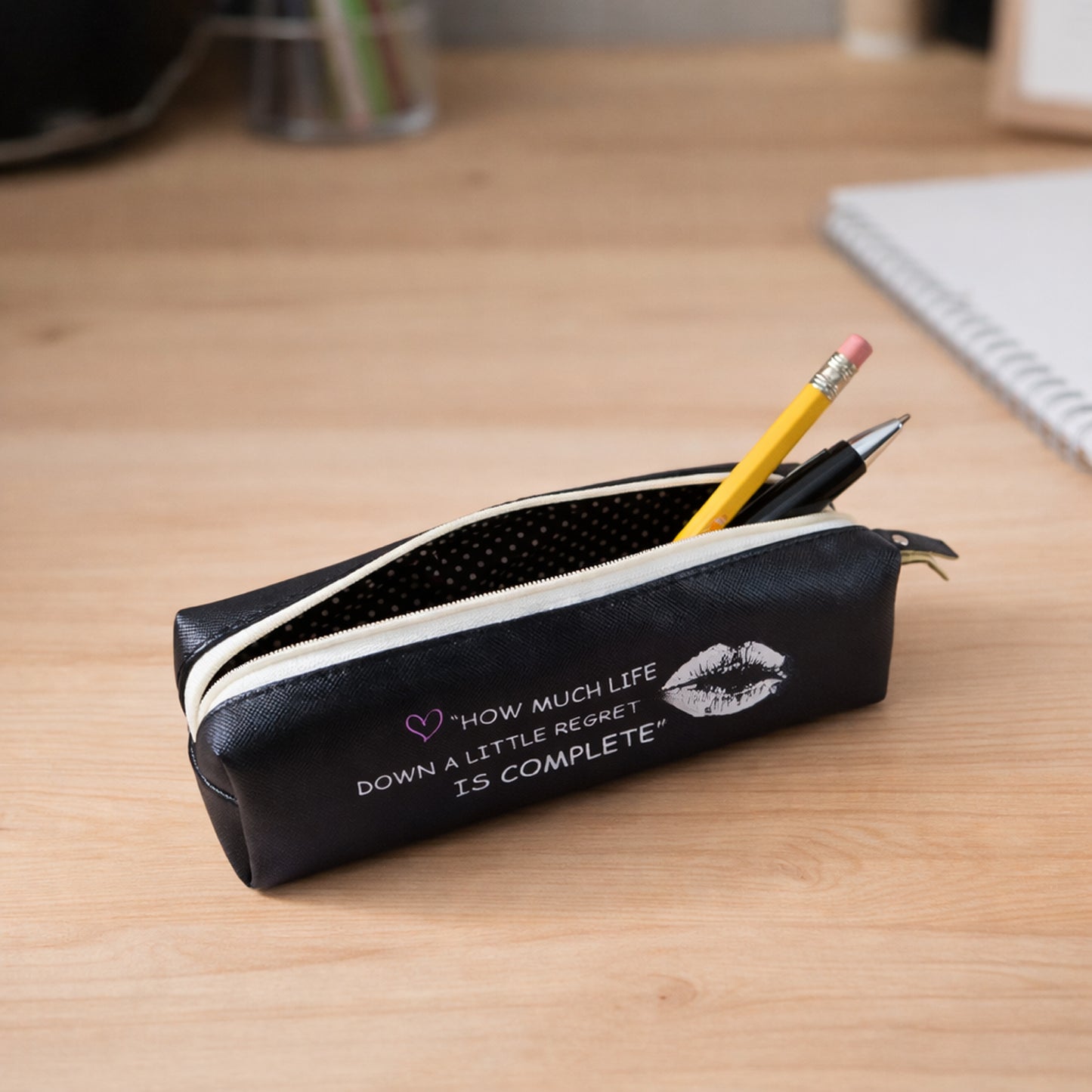Printed Zipper Pouch Organizer - 1 Pc Stationery Holder - Great Price - Image 2