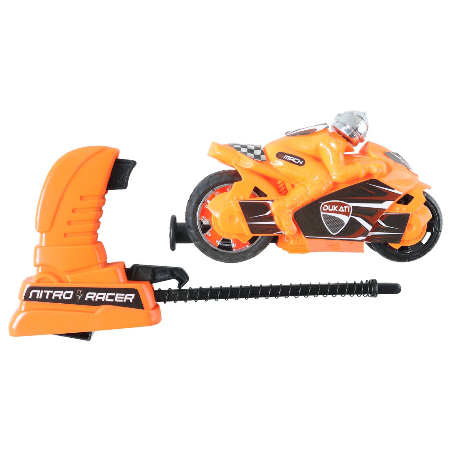 Kids Pull Launcher Racing Bike Toy - Manual Action Motorcycle - Great Price - Image 4