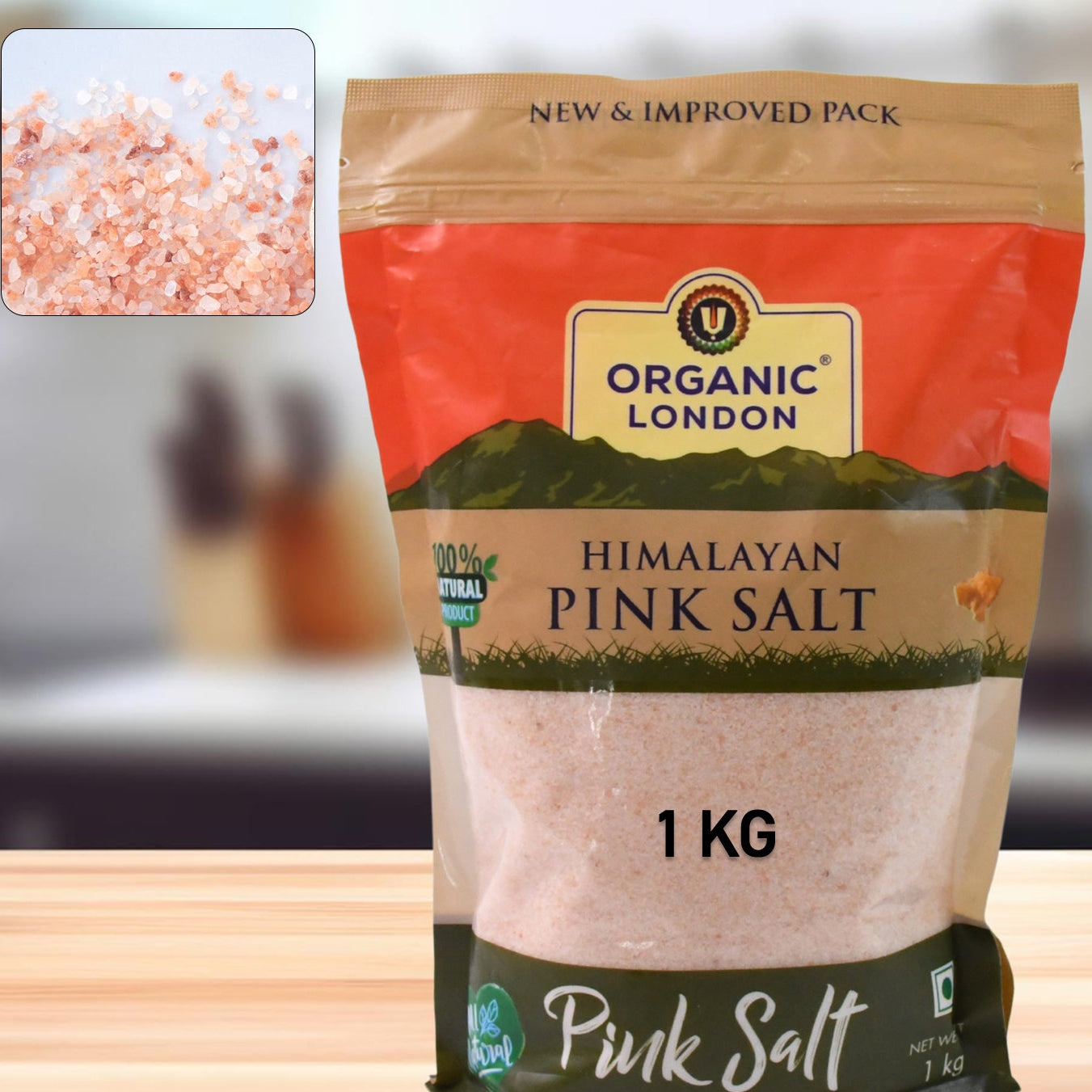 Organic Himalayan Pink Salt - 1 Kg Pack - Happy Price - Image 1