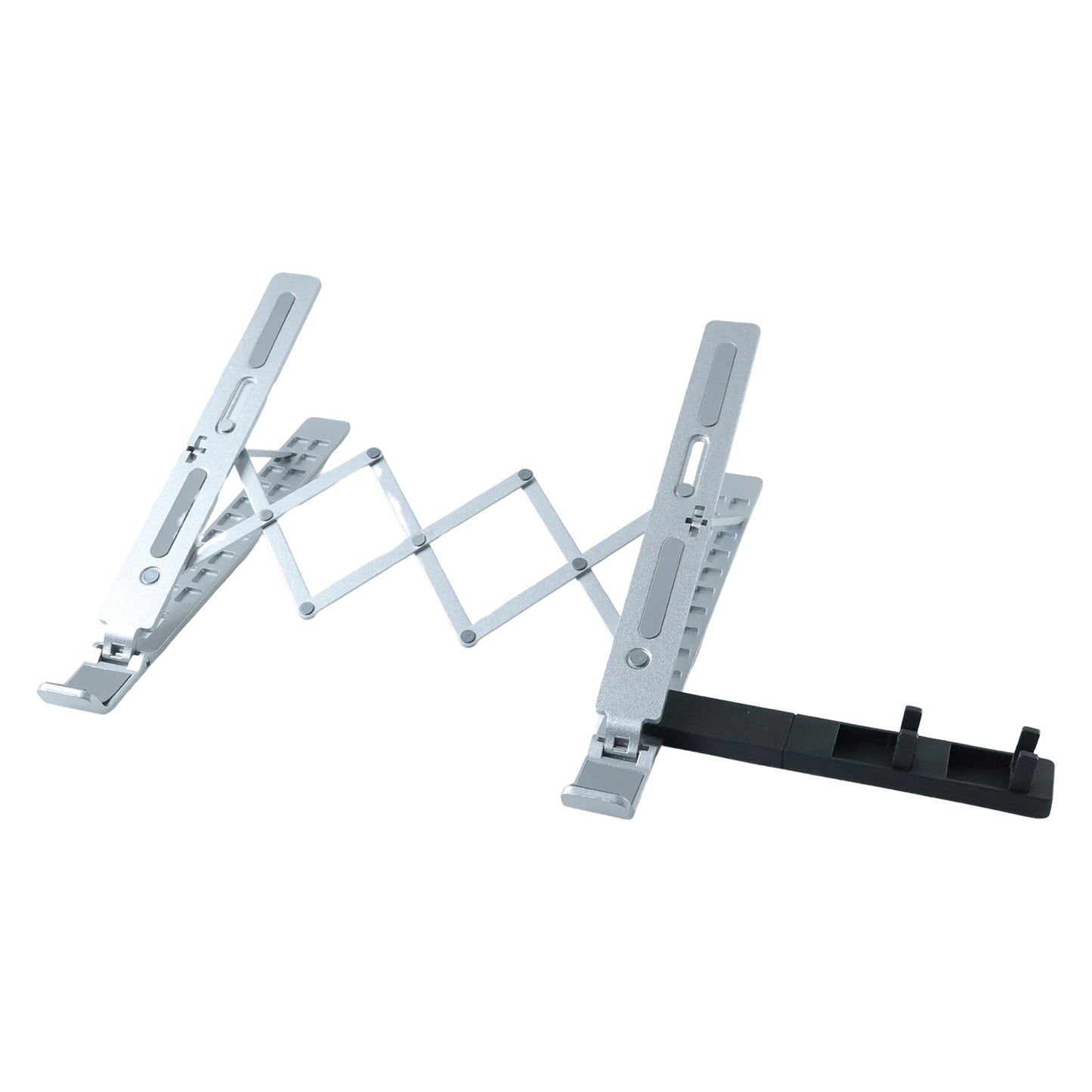 Adjustable Aluminium Laptop Stand - Foldable & Portable Desk Riser (1 Set) - Great Price - Image 4