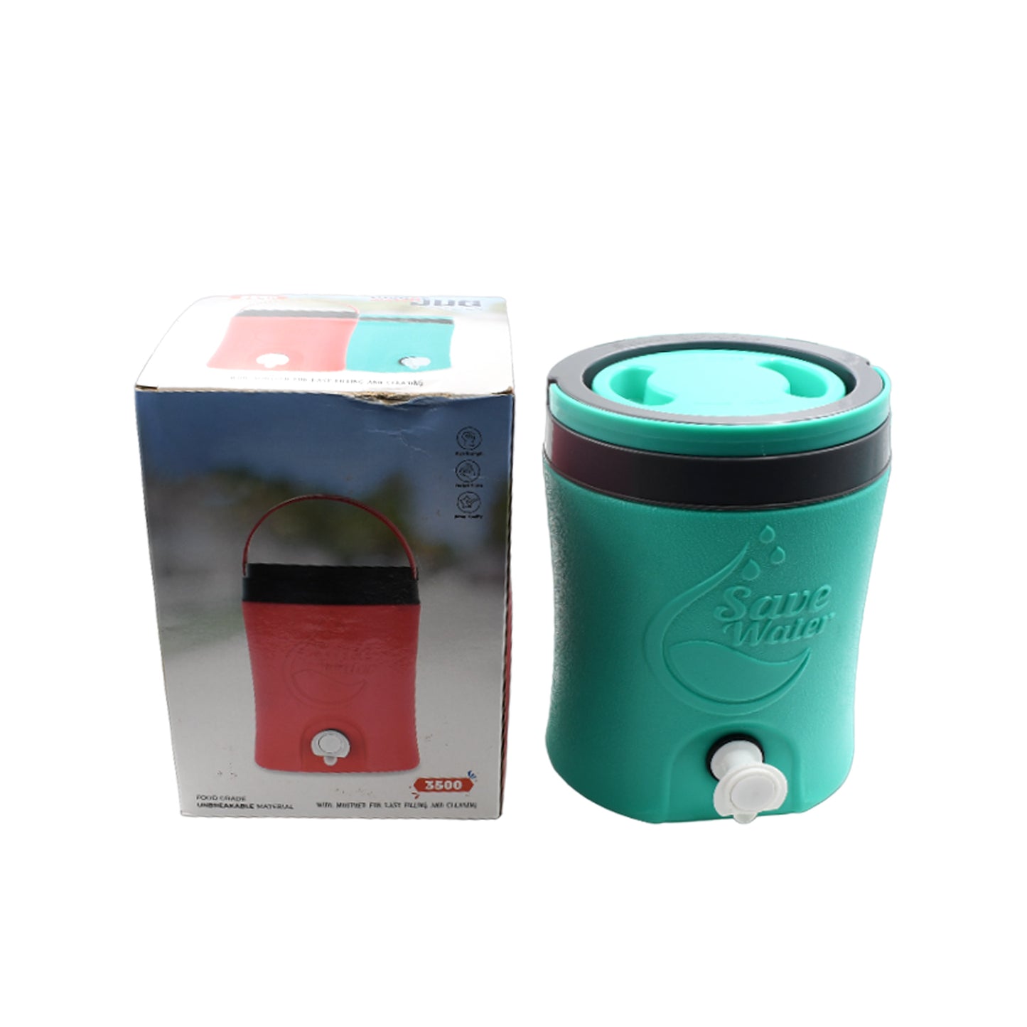 Insulated Plastic Water Dispenser with Tap - 3.5 Litre Capacity - Happy Price - Image 4