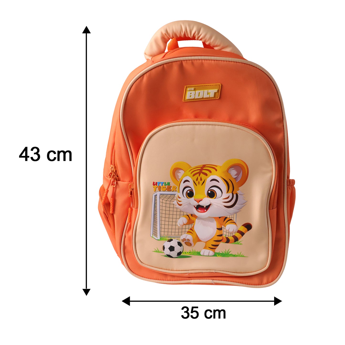 17 Inch Cartoon School Backpack for Kids - Orange - Great Price - Image 5