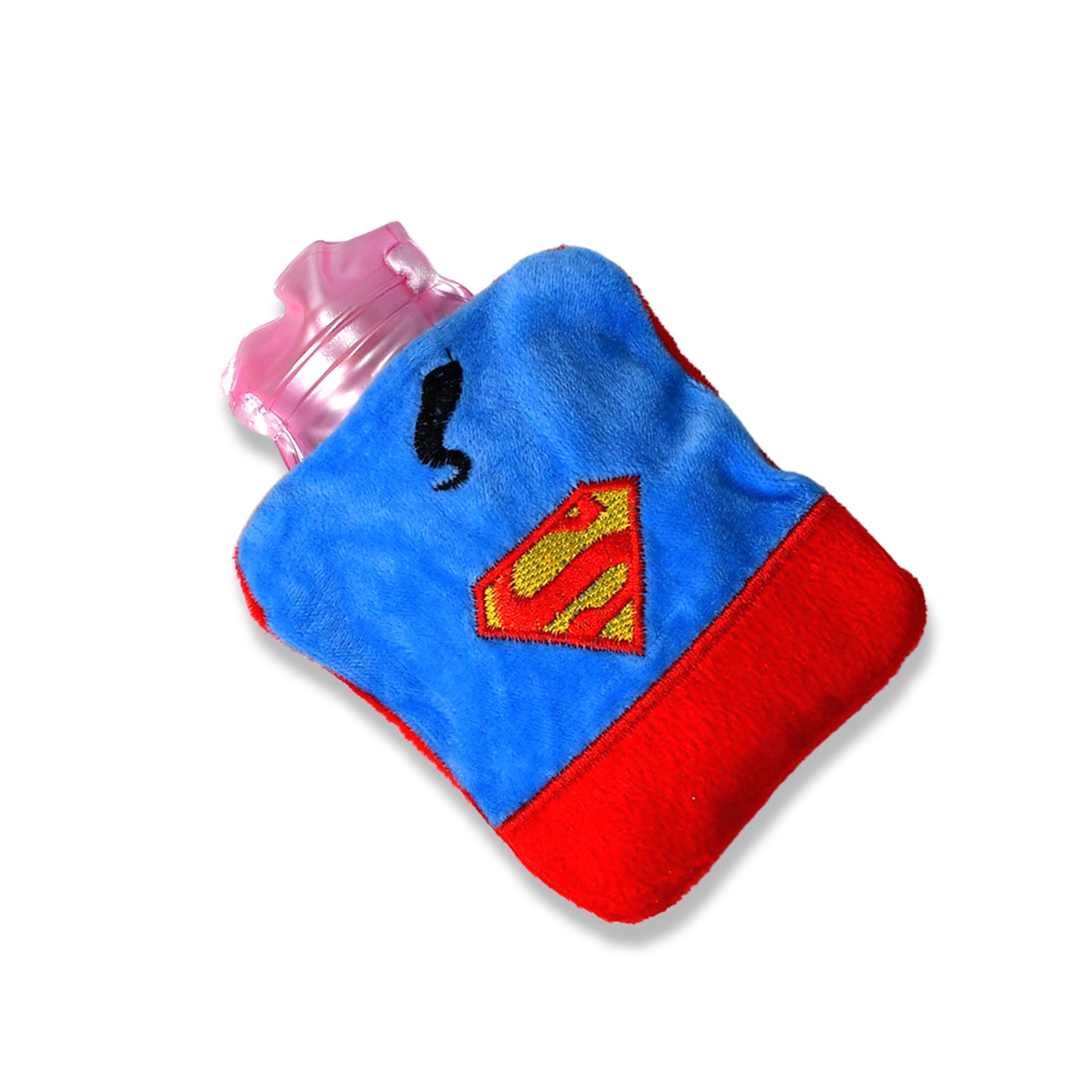 Superman Print Small Hot Water Bag With Cover For Pain Relief Neck Shoulder Pain And Hand Feet Warmer Menstrual Cramps. - Happy Price - Image 2