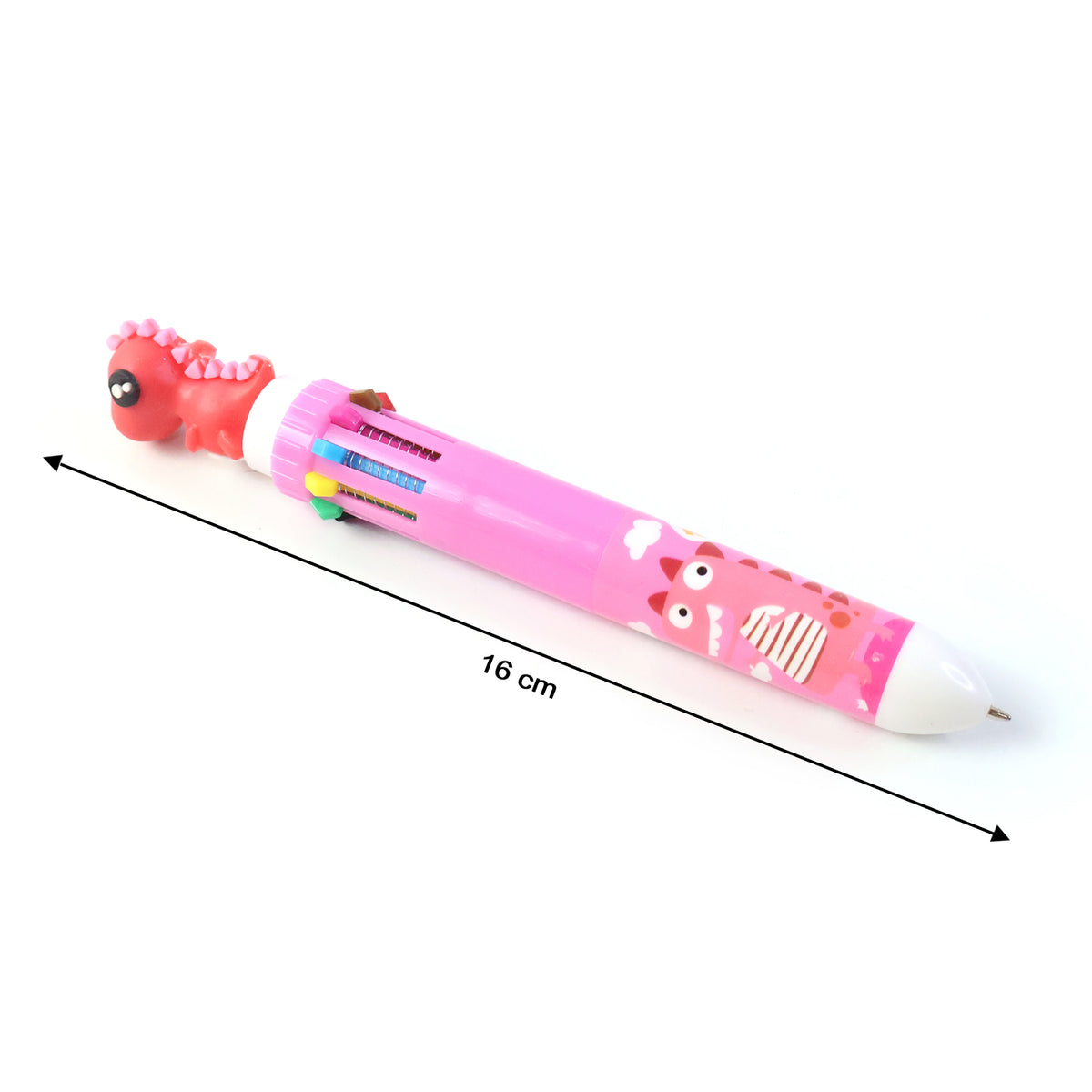 10-in-1 Multicolor Ball Pen with Character Top (1 Pc) - Happy Price - Image 3