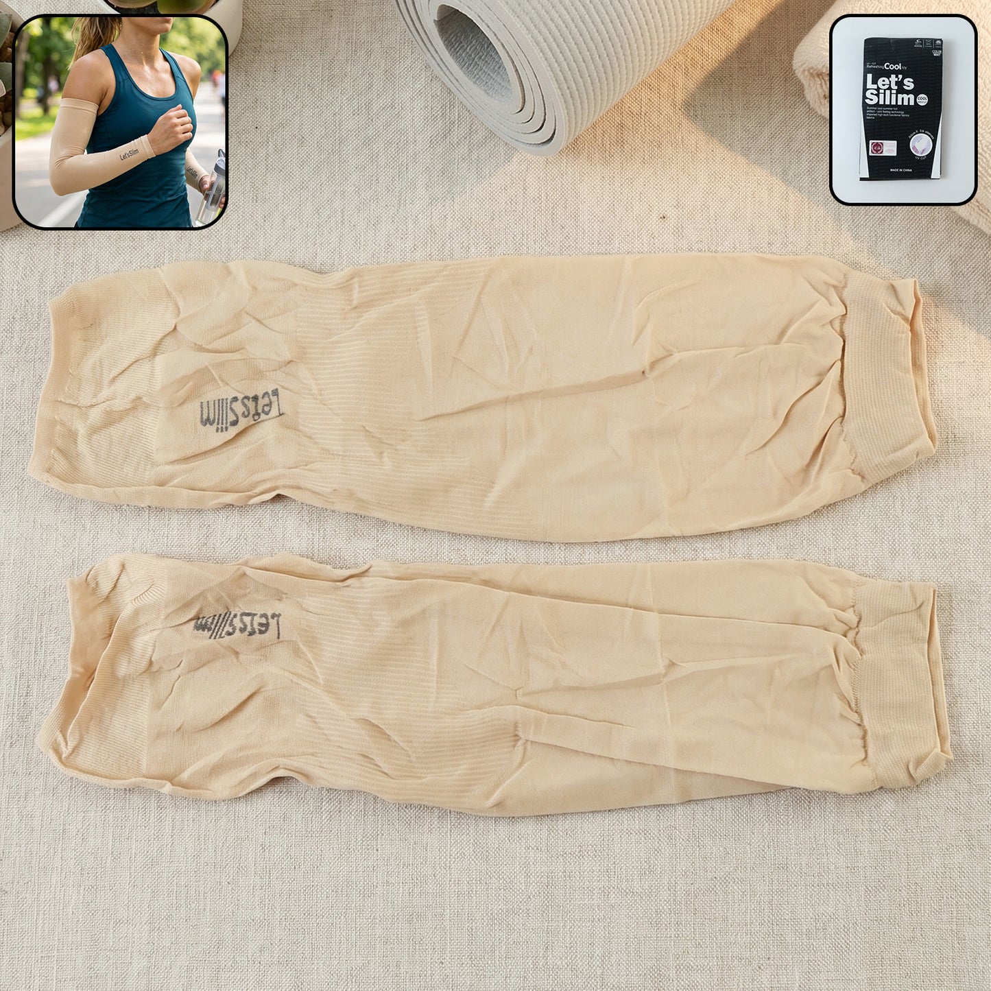 Cooling Arm Sleeves for Sun Protection - 1 Pair - Happy Price - Image 2