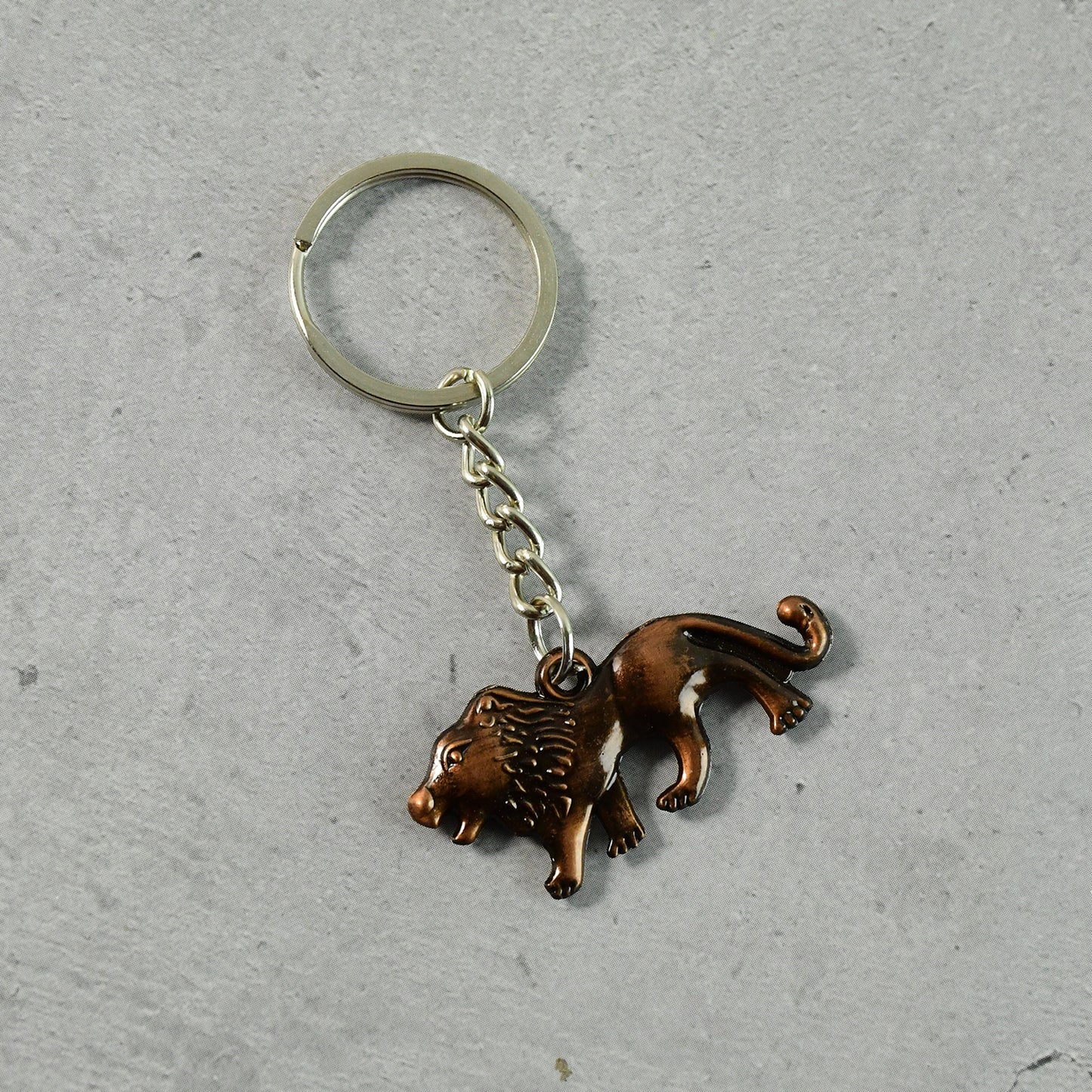 Walking Lion Metal Keychain - Antique Finish, 1 Pc - Happy Price - Image 5