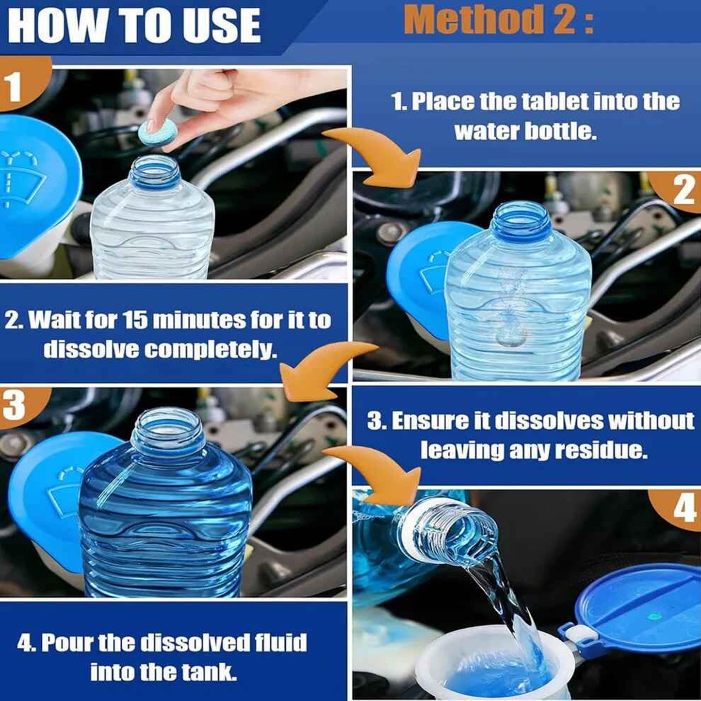 Car Windshield Washer Fluid Effervescent Tablet - 1 Pc - Great Price - Image 6