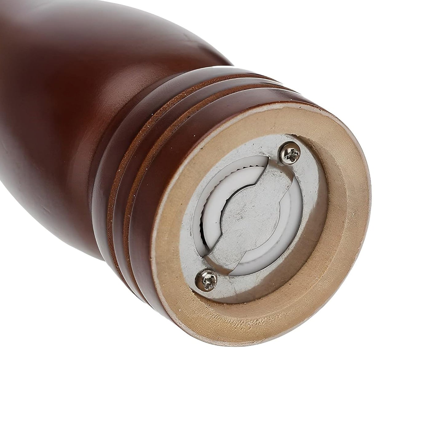 Wooden Pepper Mill Grinder, 8 Inch Tall - Adjustable Ceramic Grinder (1 Pc) - Happy Price - Image 7