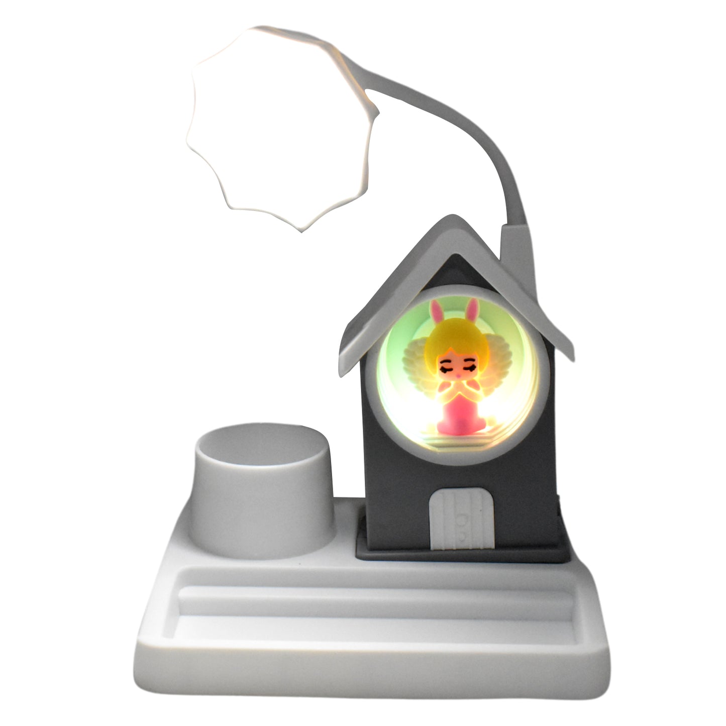 Cute Lovely Cartoon Home Design With Plastic Base Led Desk Light Multi Color Changes (1 Pc) - Happy Price - Image 5