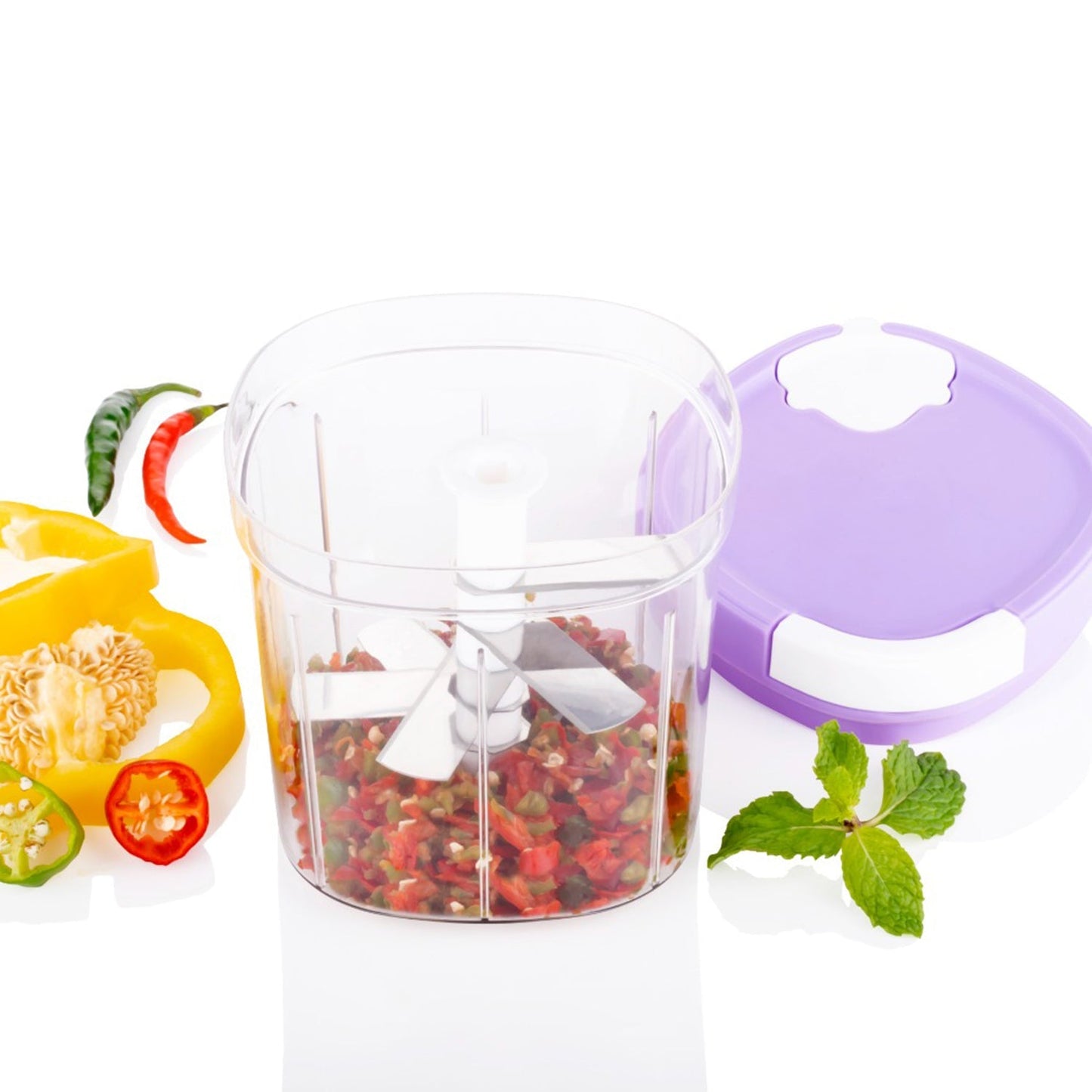 Handy Chopper And Slicer Used Widely For Chopping And Slicing Of Fruits Vegetables Cheese Etc. Including All Kitchen Purposes - Happy Price - Image 2