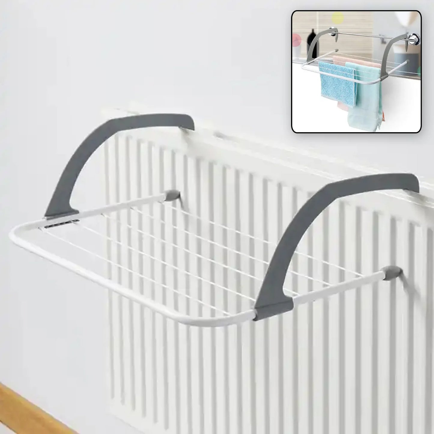 Metal Steel Folding Drying Rack For Clothes Balcony Laundry Hanger For Small Clothes Drying Hanger Metal Clothes Drying Stand Socks And Plant Storage Holder Outdoor Indoor Clothes-towel Drying Rack Hanging On The Door Bathroom - Happy Price - Image 5
