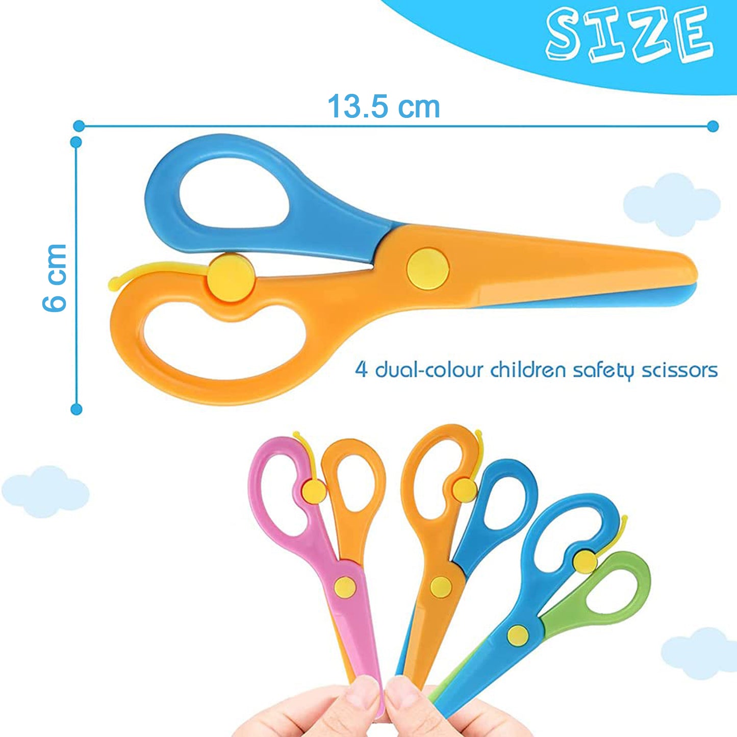 Child-Safe Plastic Scissors for Kids - 1 Pc - Happy Price - Image 5