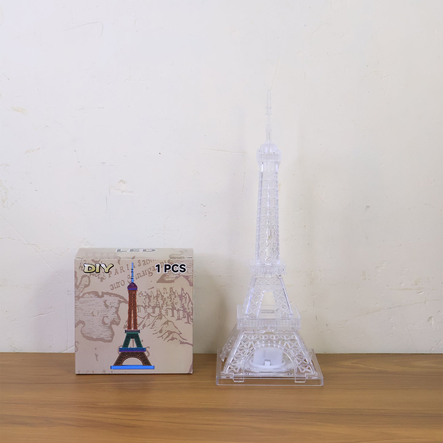 Eiffel Tower LED Night Light - Crystal Effect Multicolor Decorative Lamp (1 Pc) - Happy Price - Image 7