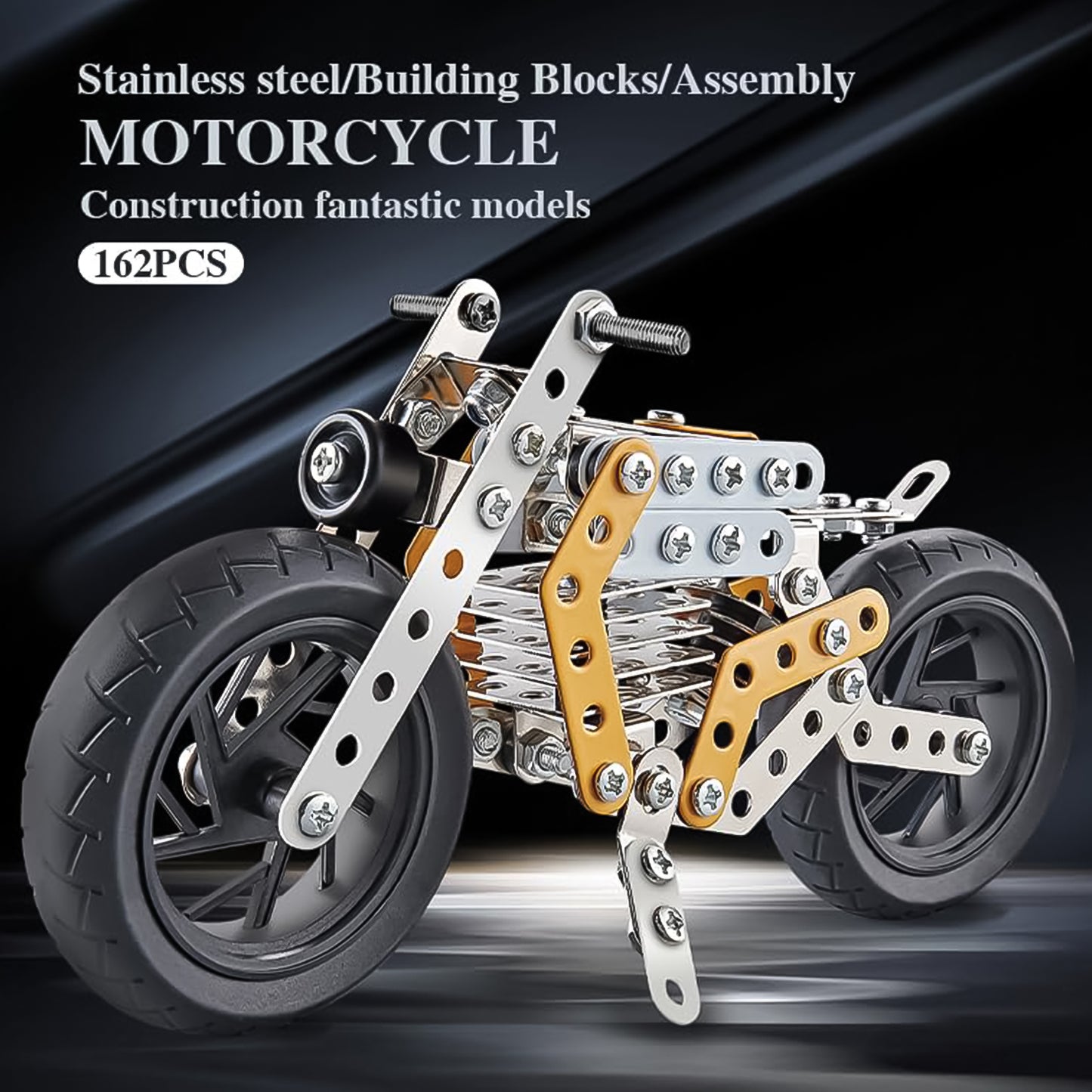 Metal Diy Bike Building Blocks For Kids (Bike 162 Pc Of Bike Tool 1 Set) - Happy Price - Image 3