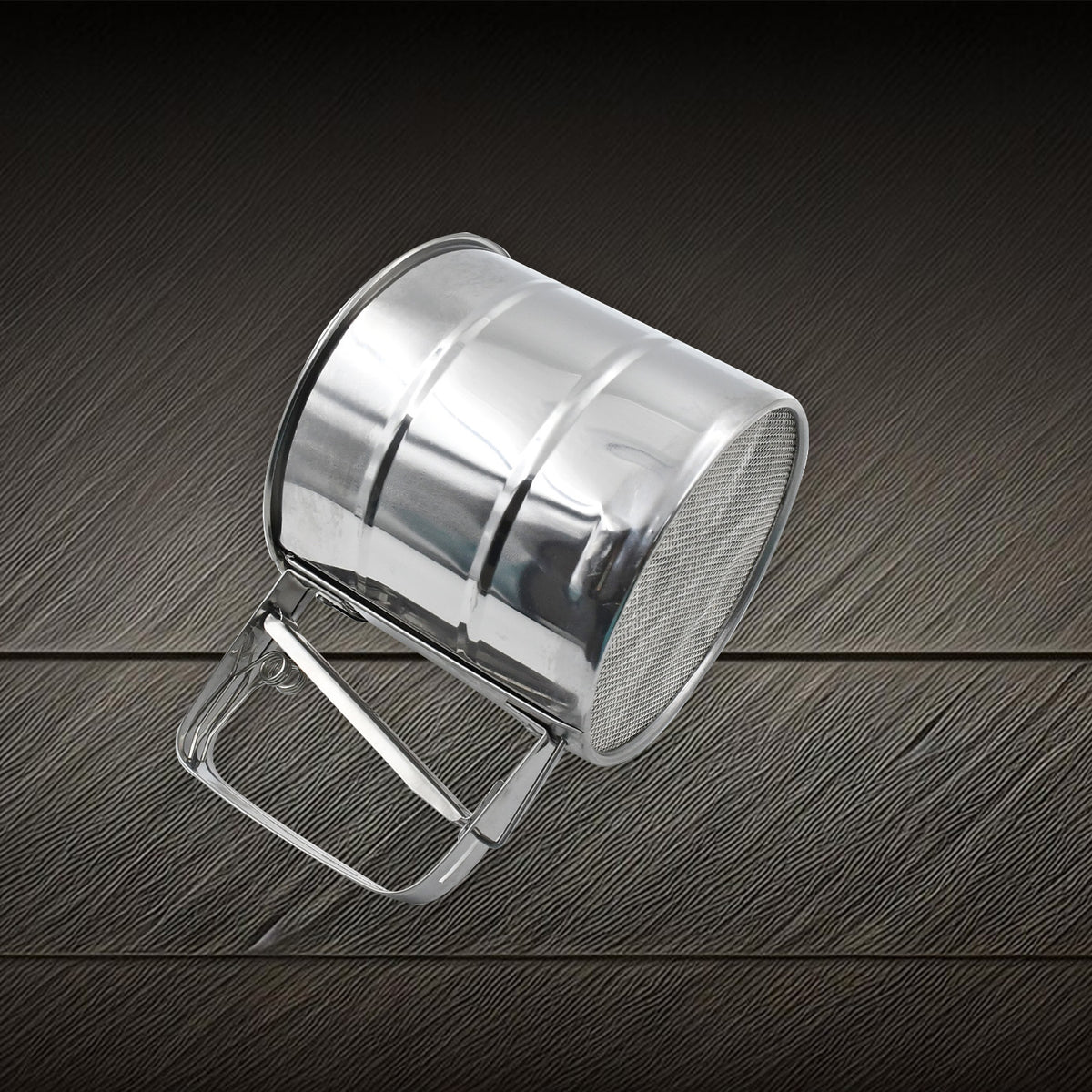 Manual Stainless Steel Flour Sifter Cup with Measuring Marks - Happy Price - Image 6