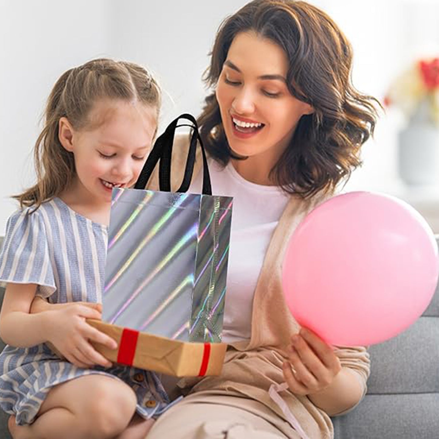 Birthday Gift Bag Reusable Party Gift Bags (1 Pc Mix Design) - Happy Price - Image 4