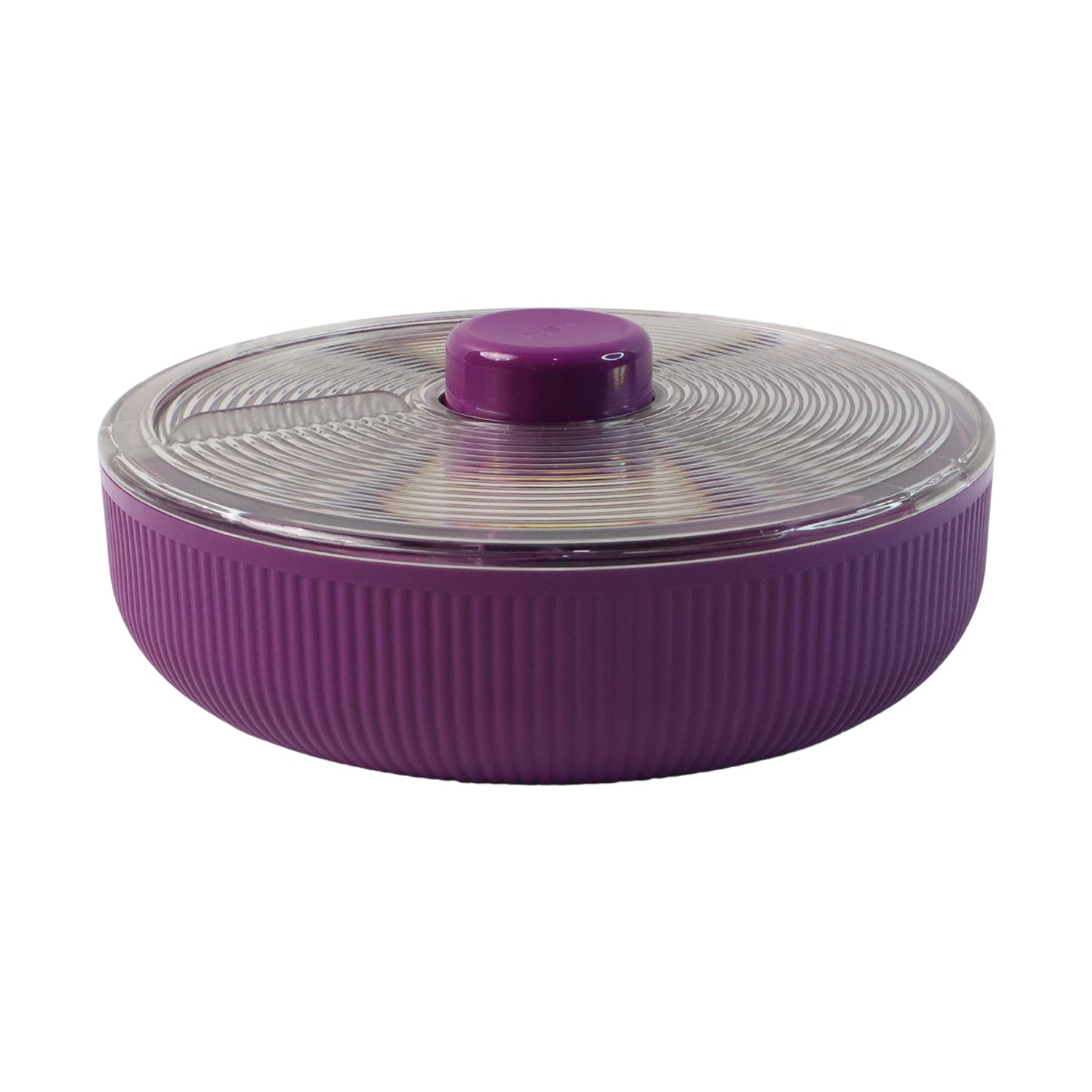 Rotating Snack and Dry Fruit Organizer Box - 1 Pc Purple - Happy Price - Image 2