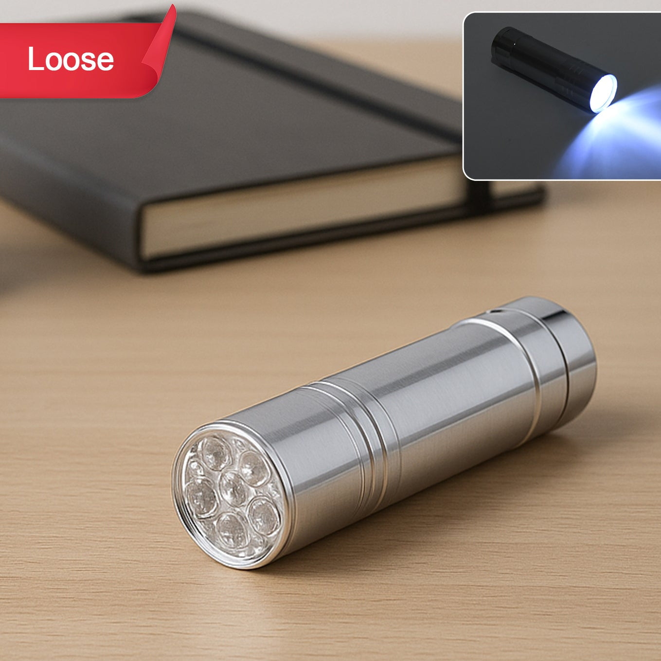 9 LED Mini Pen Torchlight, Portable Pocket Flashlight for Emergencies, 3 Battery Operated - Happy Price - Image 1