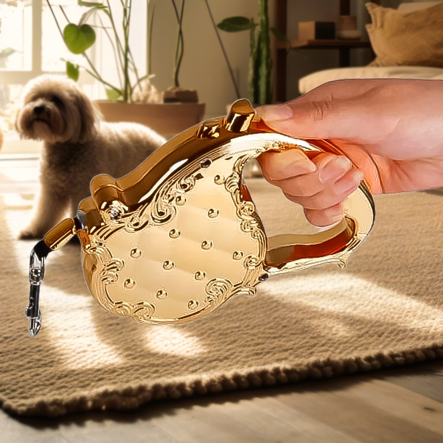 Retractable Telescopic Belt Rope Cat Golden Traction (3m Approx 1 Pc) - Happy Price - Image 2