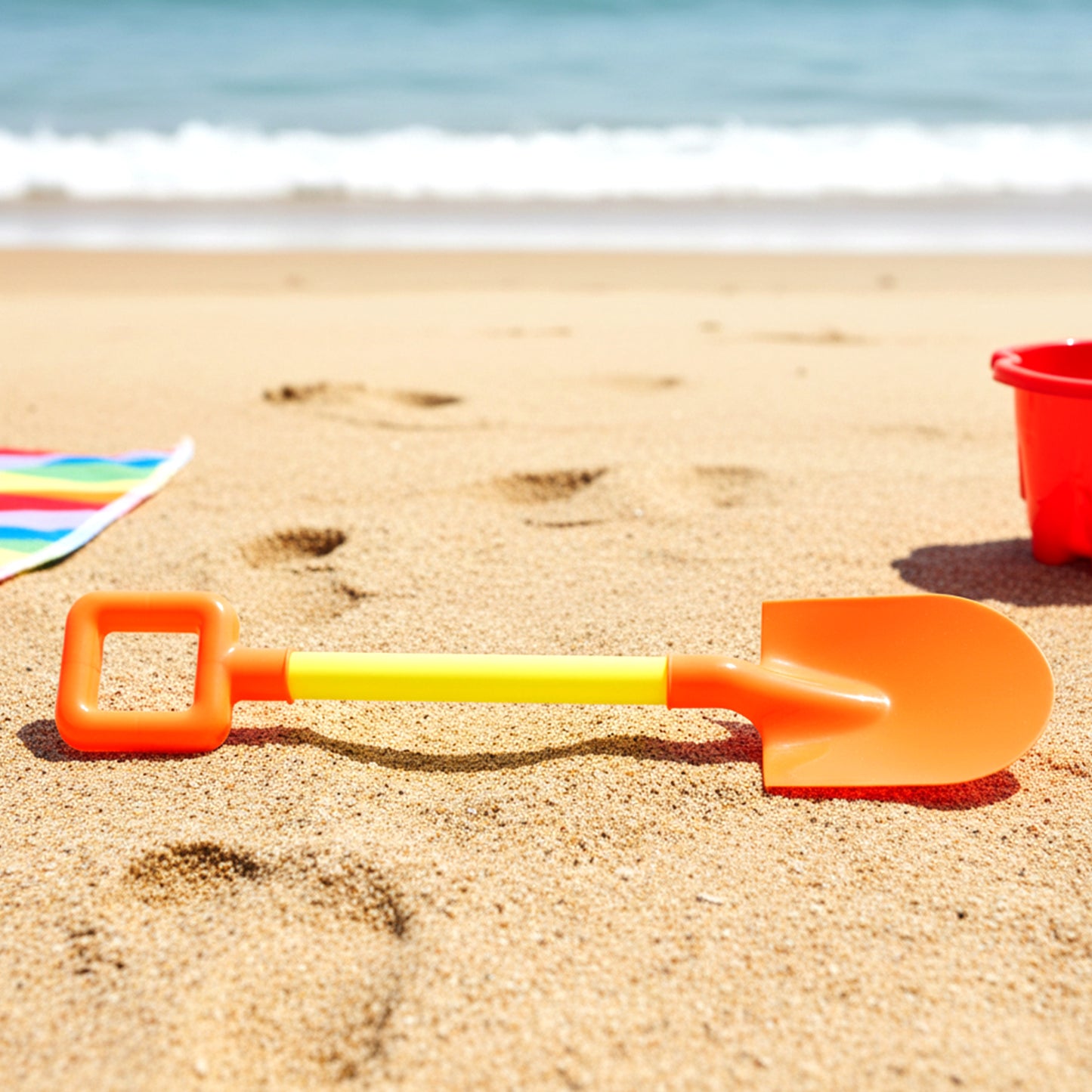 Kids Beach Sand Shovel Toy (1 Pc) - Lightweight Plastic Digging Spade for Outdoor Fun - Happy Price - Image 3