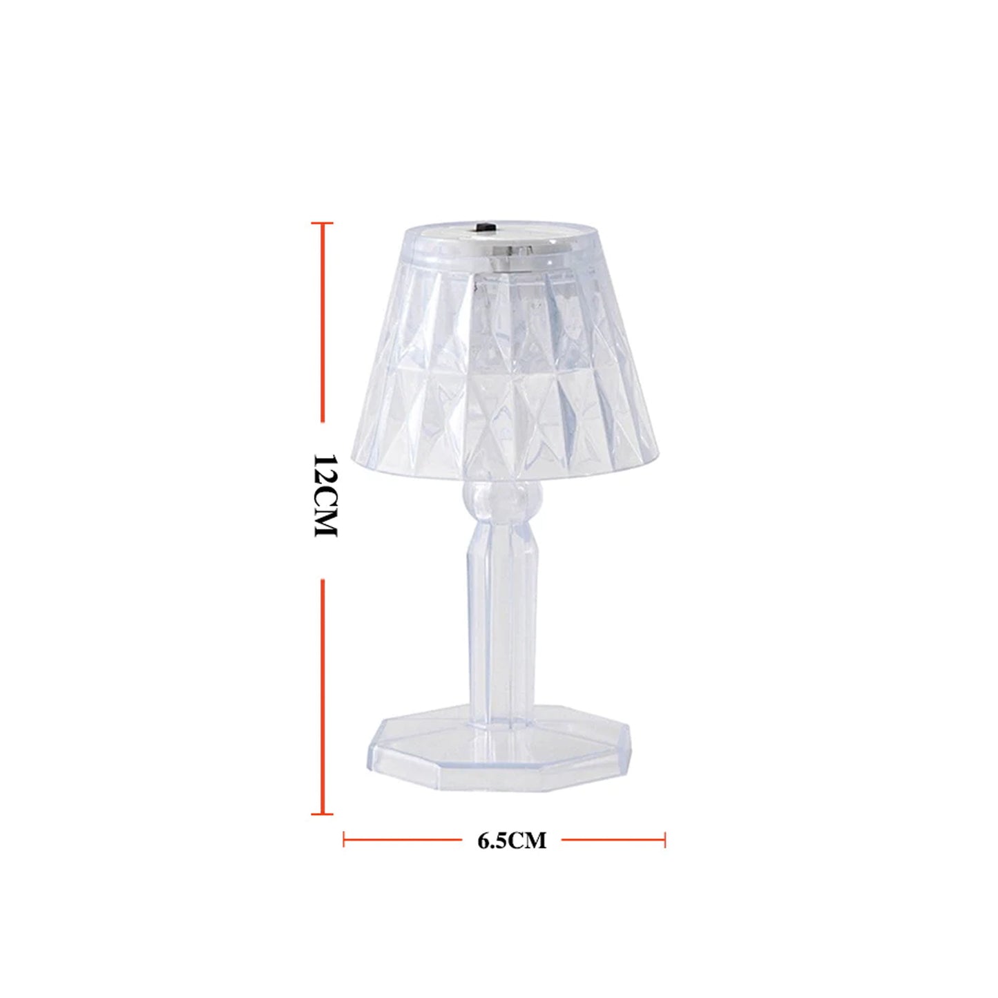 2in1 Transparent Mini Crystal Table Lamp With Reflection Light - Happy Price - Image 4