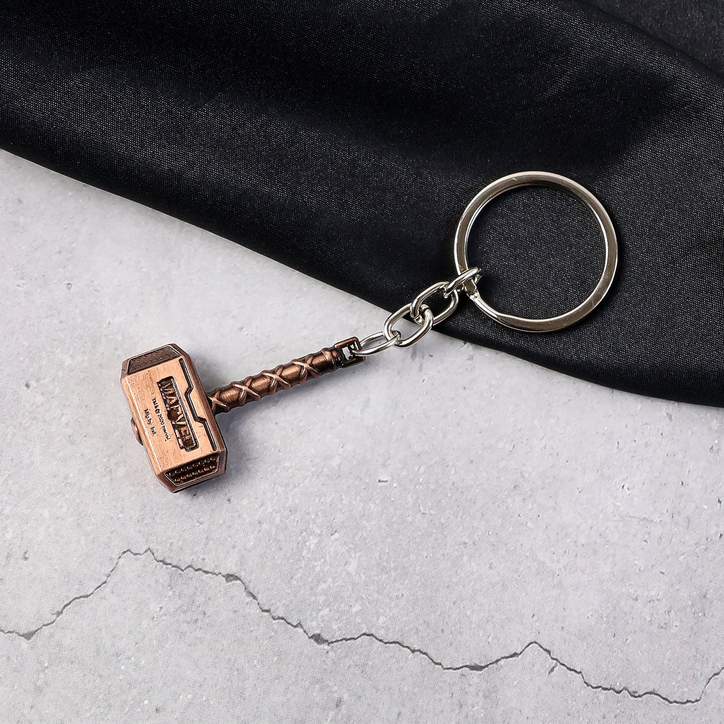 Metal Hammer Design Keychain (1 Pc) - Unique Alloy Key Ring for Keys - Happy Price - Image 2