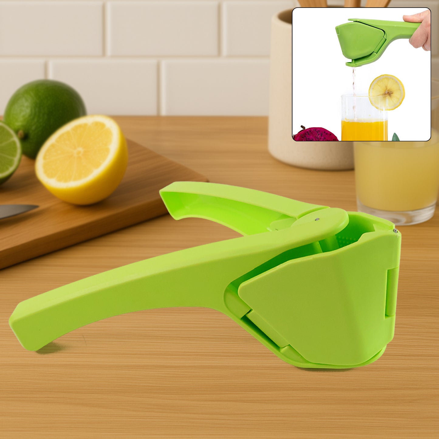 Liger Plastic Manual Handheld Lemon Orange Squeezer Juice (1 Pc) - Happy Price - Image 6