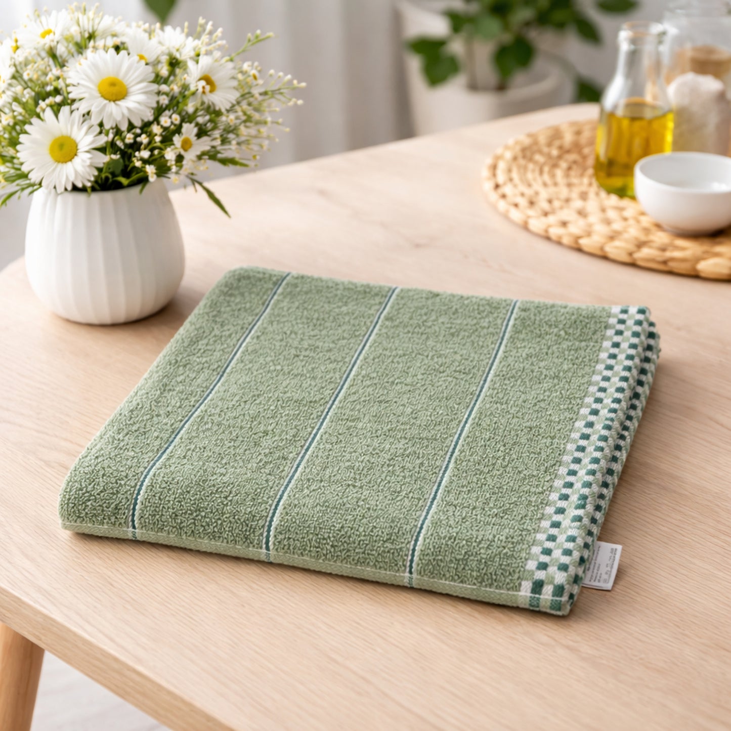 Soft Cotton Bath Towel 1 Pc 76x34 Cm - Absorbent & Quick Dry - Great Price - Image 3
