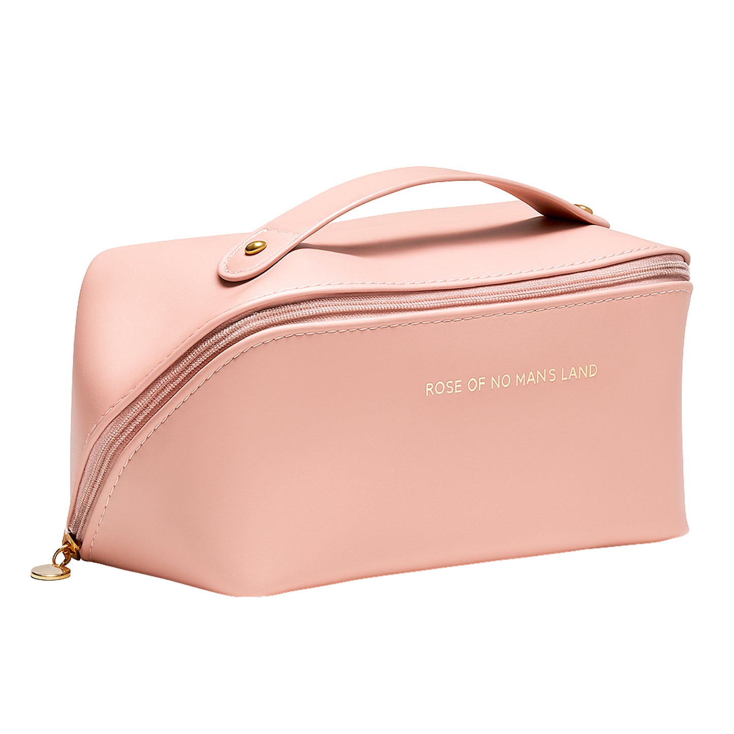 Premium Peach Travel Makeup Toiletry Organizer Pouch With Zipper Handle (1 Pc) - Happy Price - Image 4